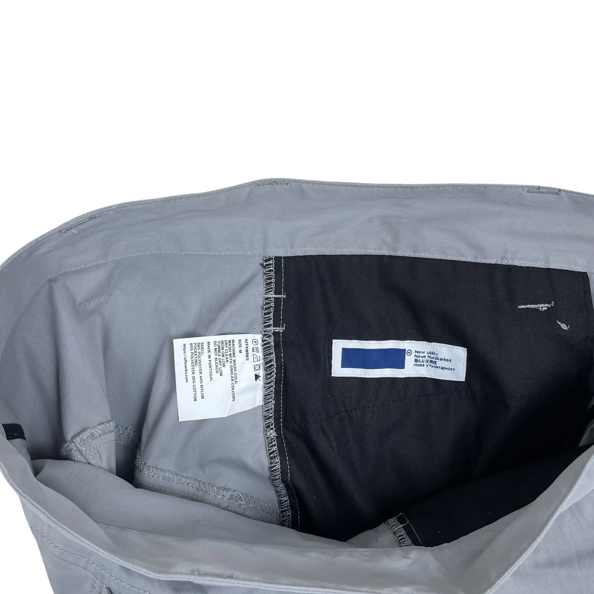 AFFXWRKS Nylon Cargo Pants Grey (Size M) thumbnail 2