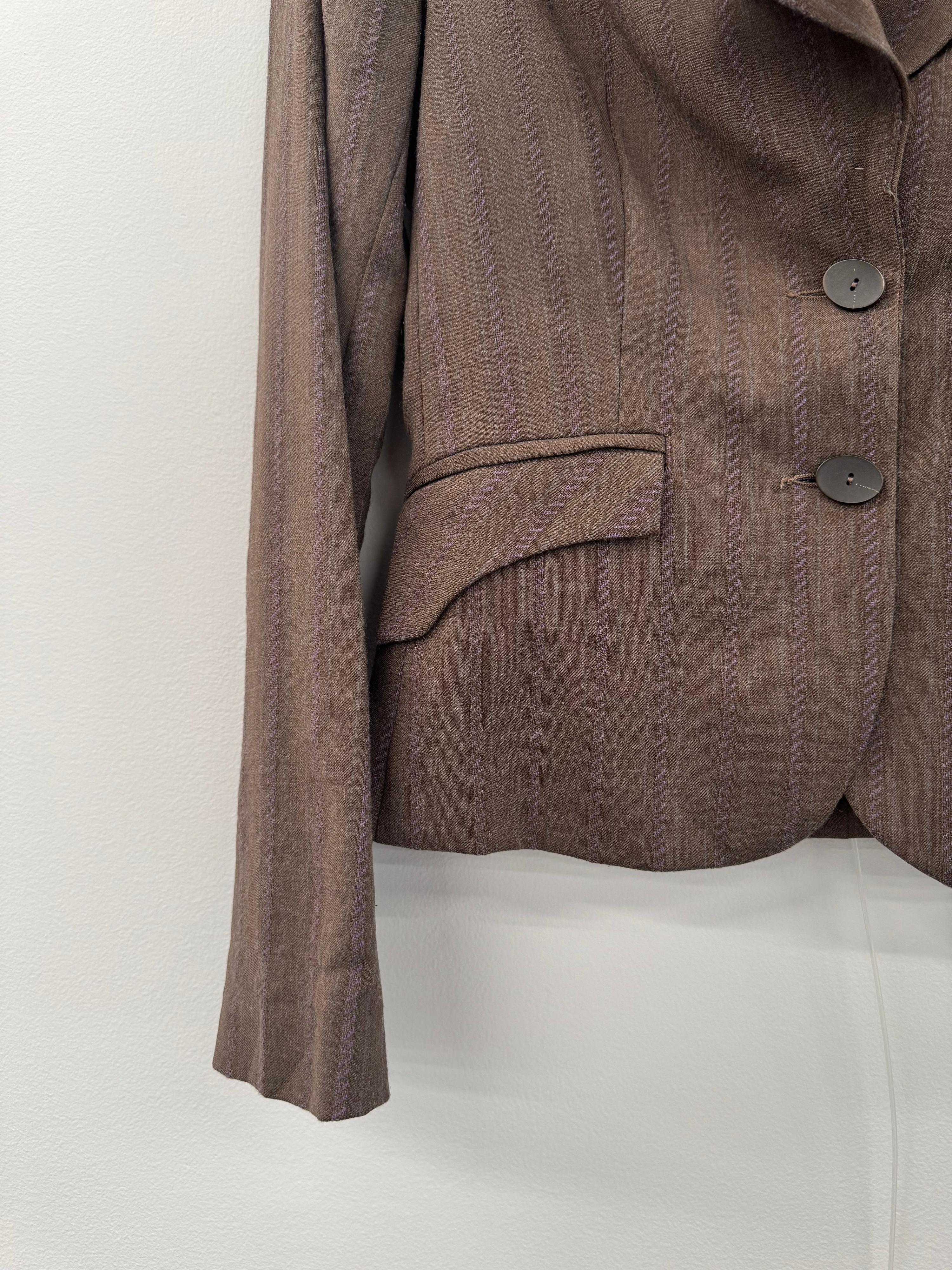 Seduce Taupe Wool Jacket - Size 6 thumbnail 3