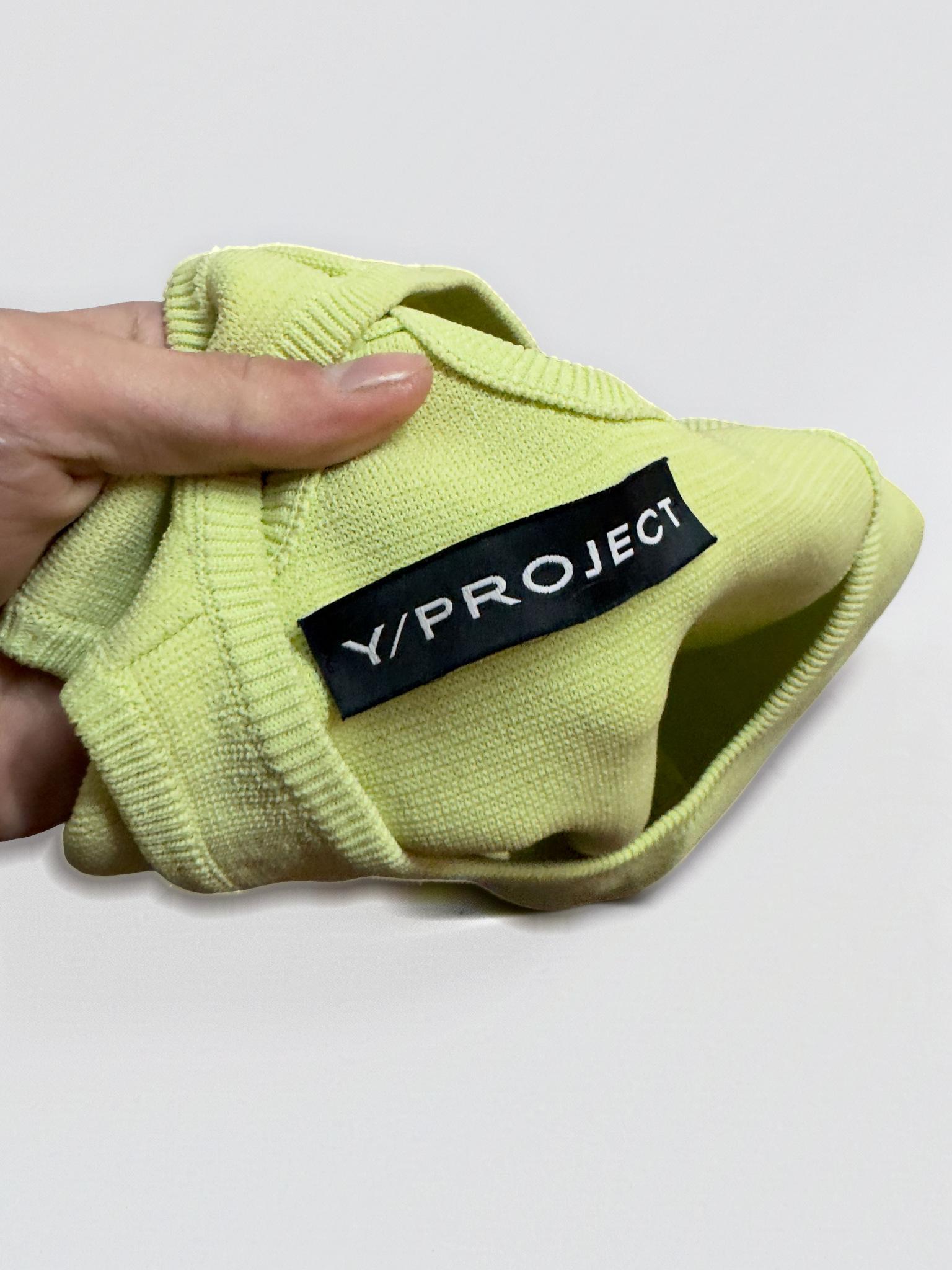 y / project Yellow Cutout Knit Bodysuit (Size 8) thumbnail 3