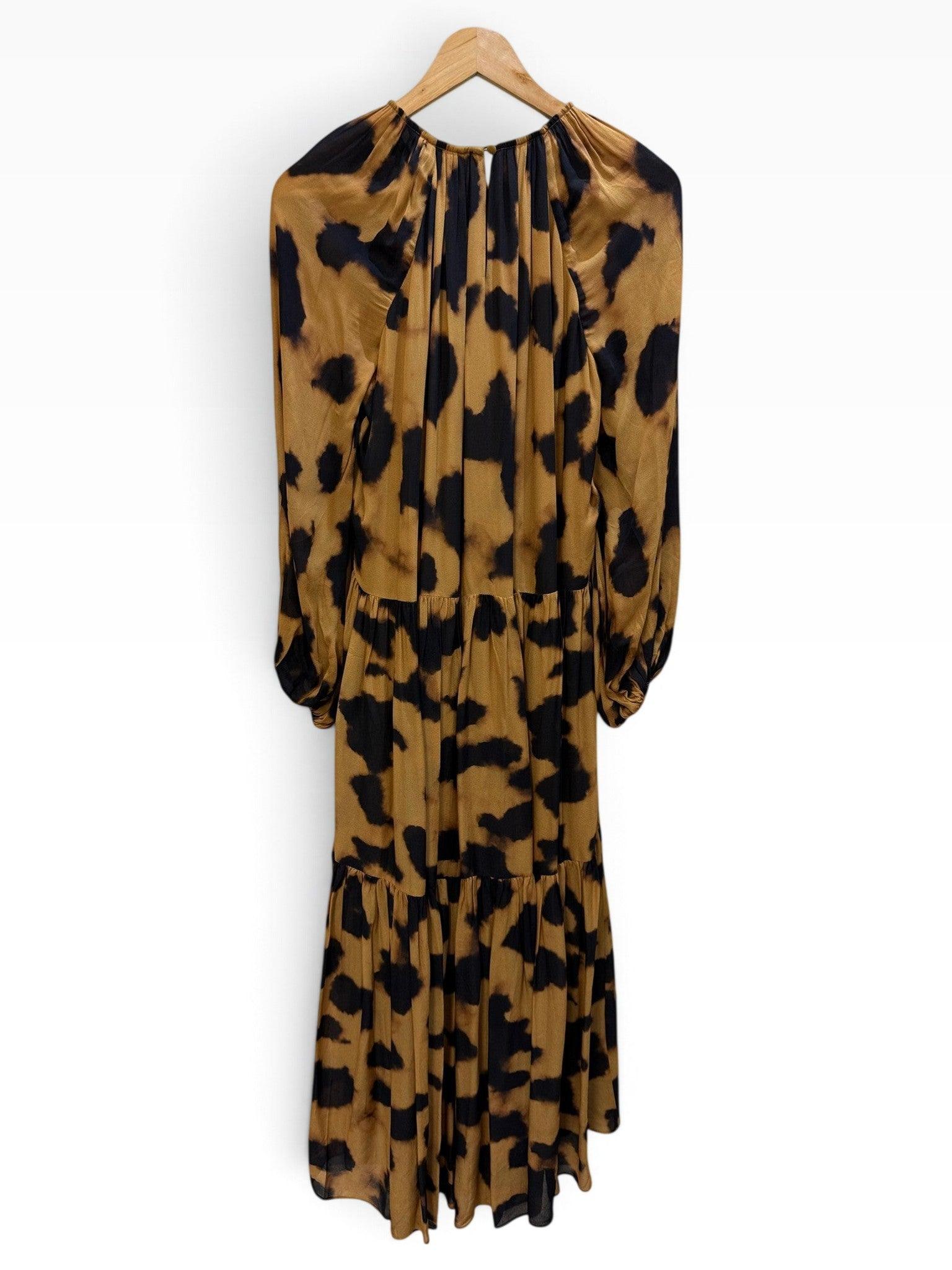 Husk Tan Black Print Tiered Dress 8 thumbnail 2