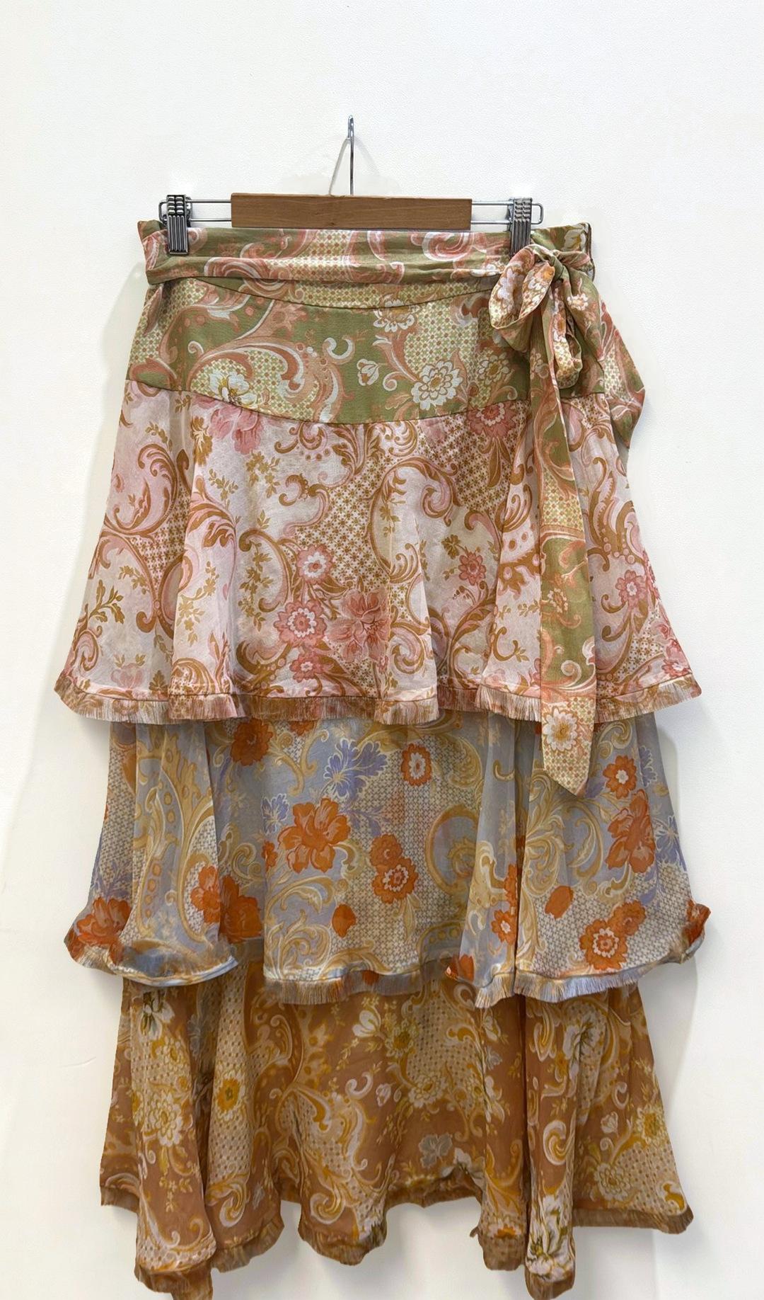 Zimmermann Multicolor Tiered Skirt 3