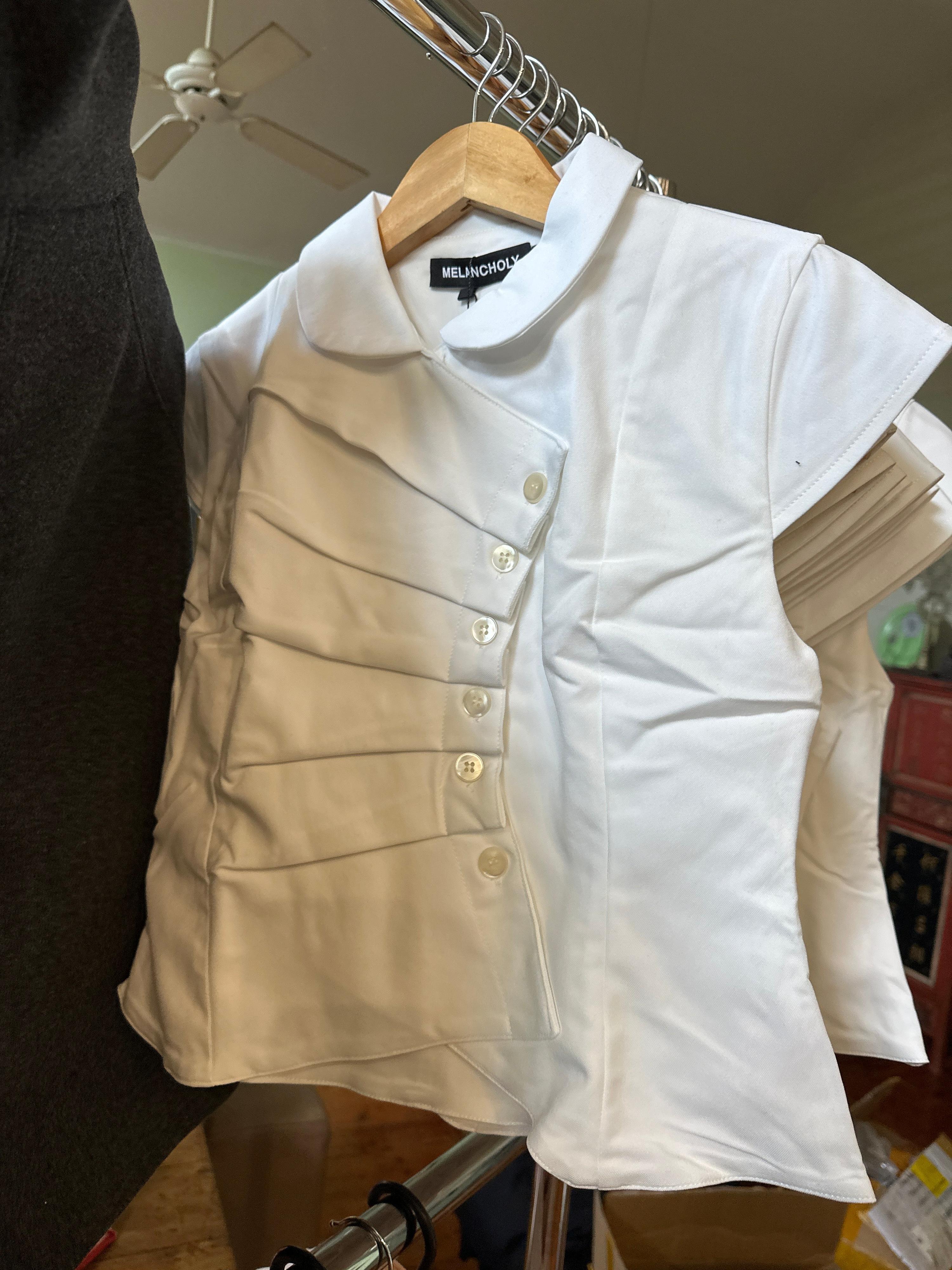 Melancholy Lucienne Fold Top White - 1
