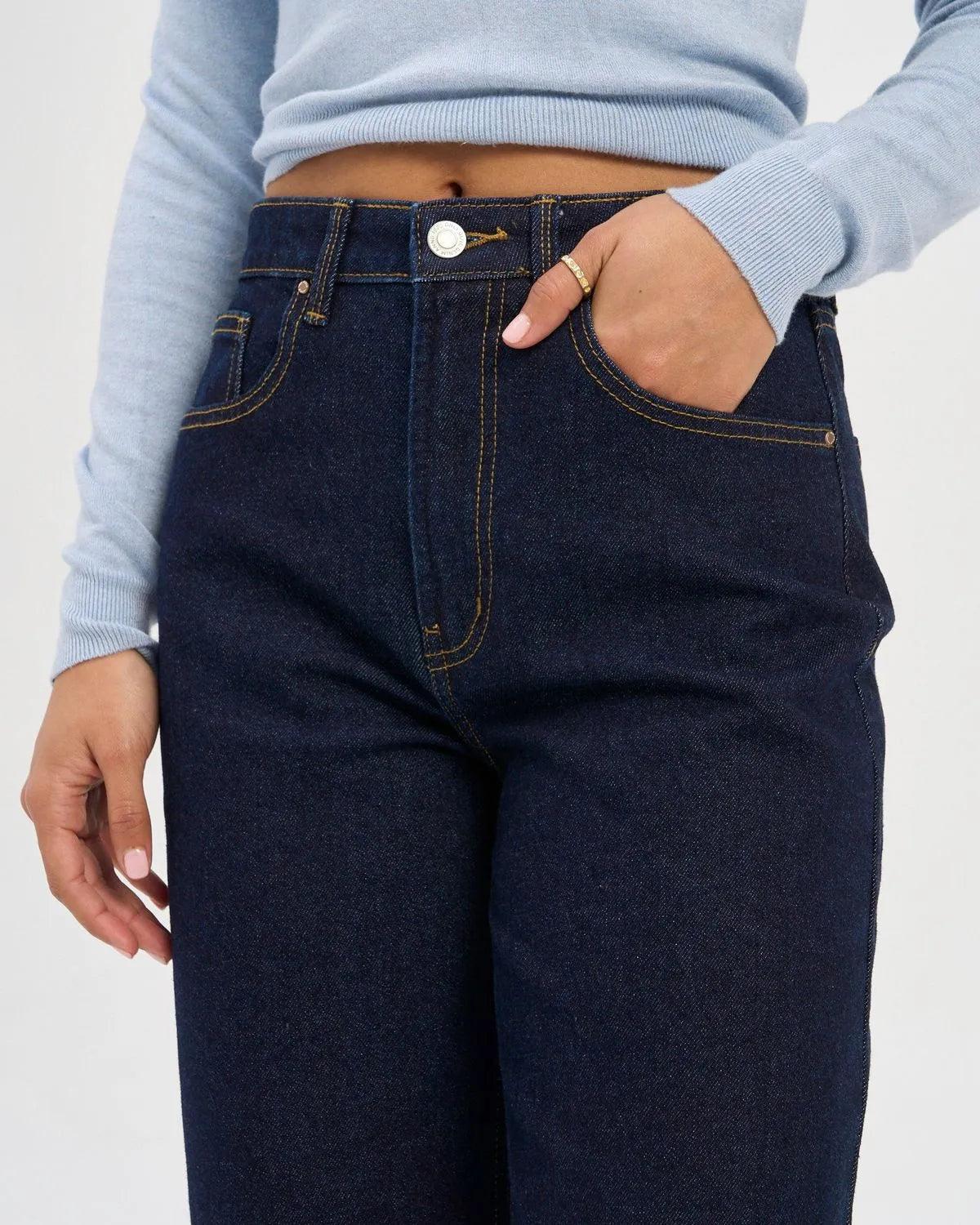 Juicy Wide Dark Blue Jeans - 28/32 thumbnail 2