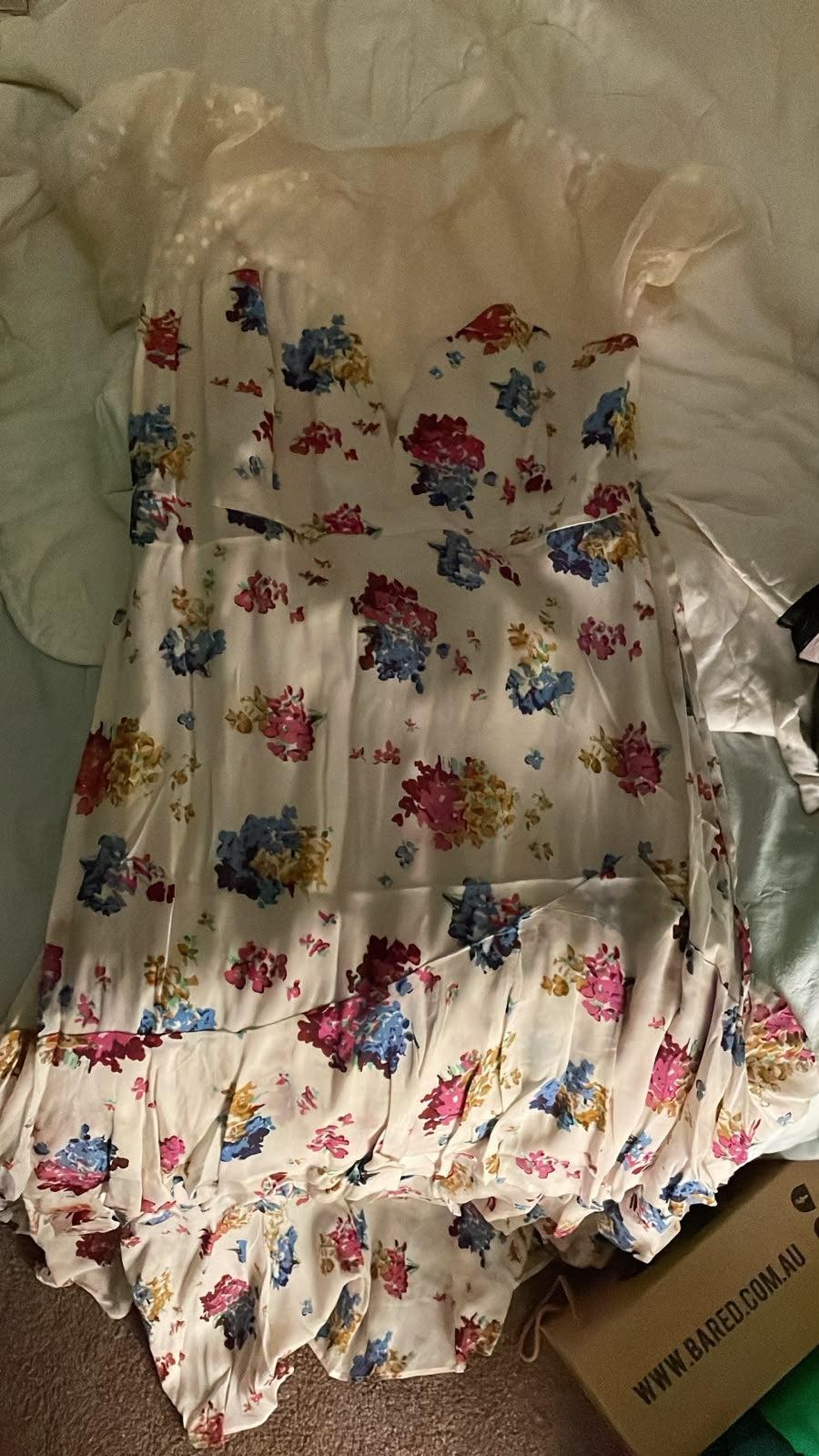 No Brand Multicolour Tulle Floral Dress M