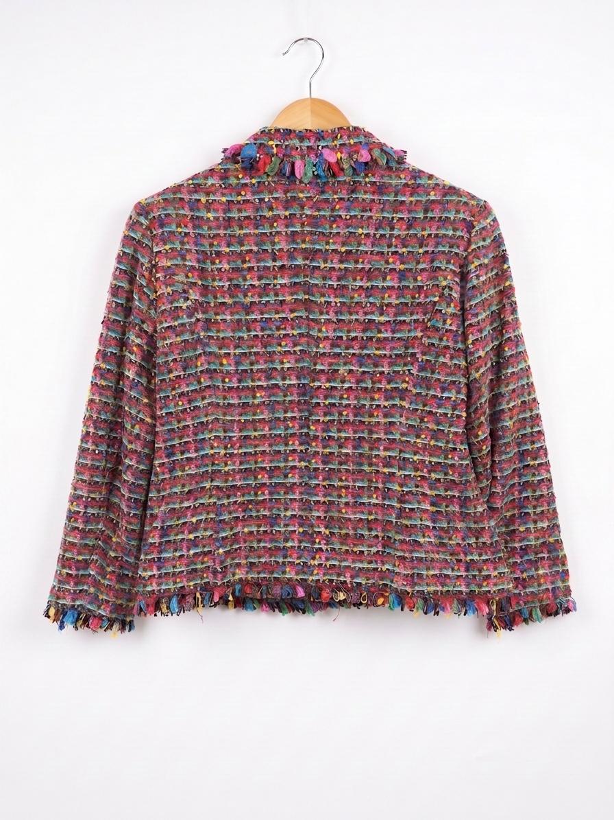 Escada Multicolour Tweed Blazer 38 thumbnail 2