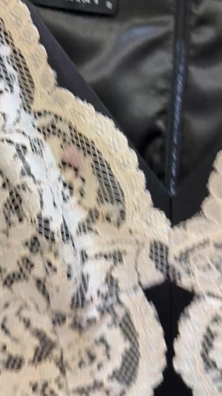 Moss & Spy Beige Black Lace Dress 10 thumbnail 4