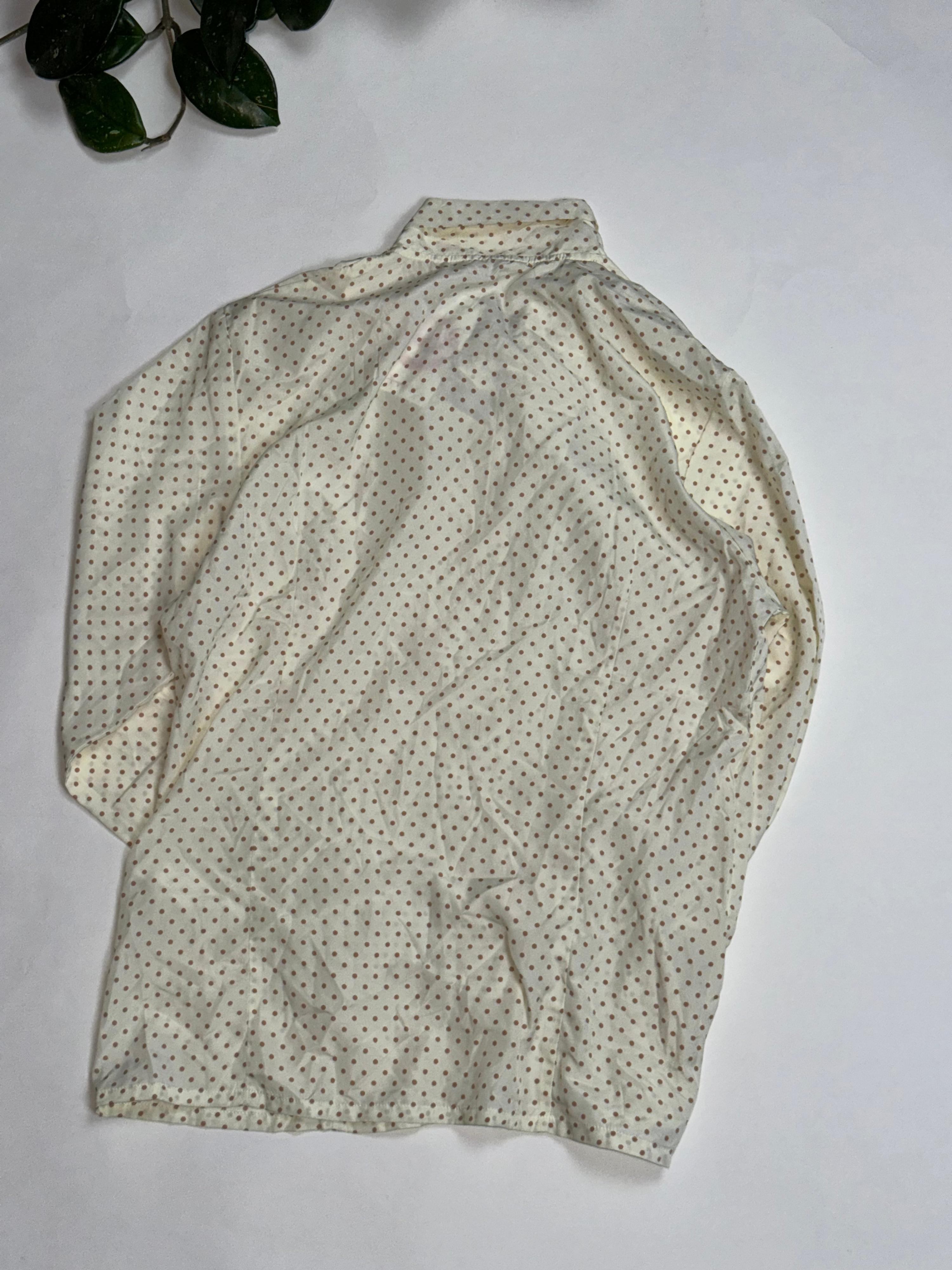 Polkadot Neck-Tie Blouse thumbnail 2