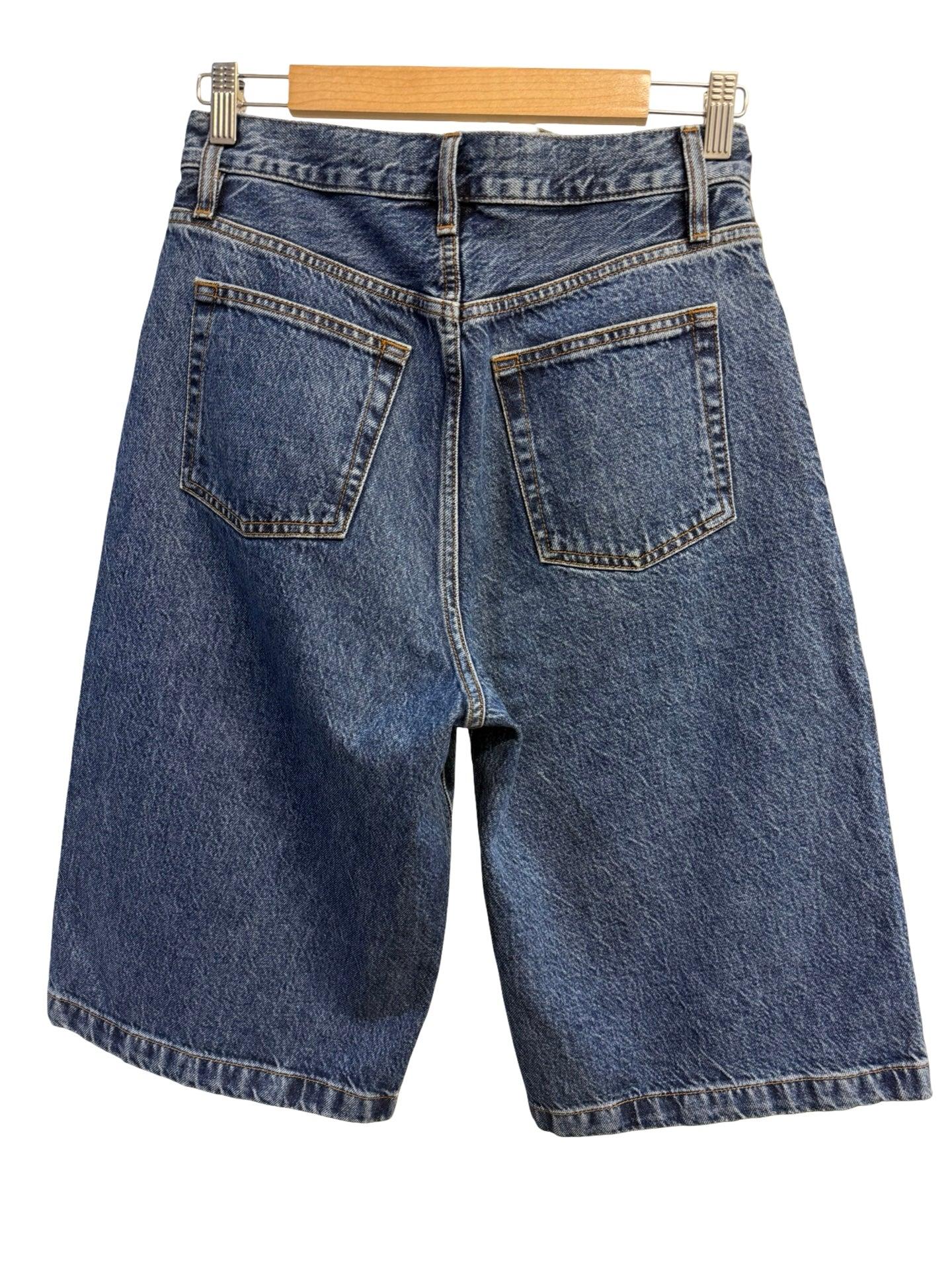 Frame Dark Denim Shorts 25 thumbnail 2