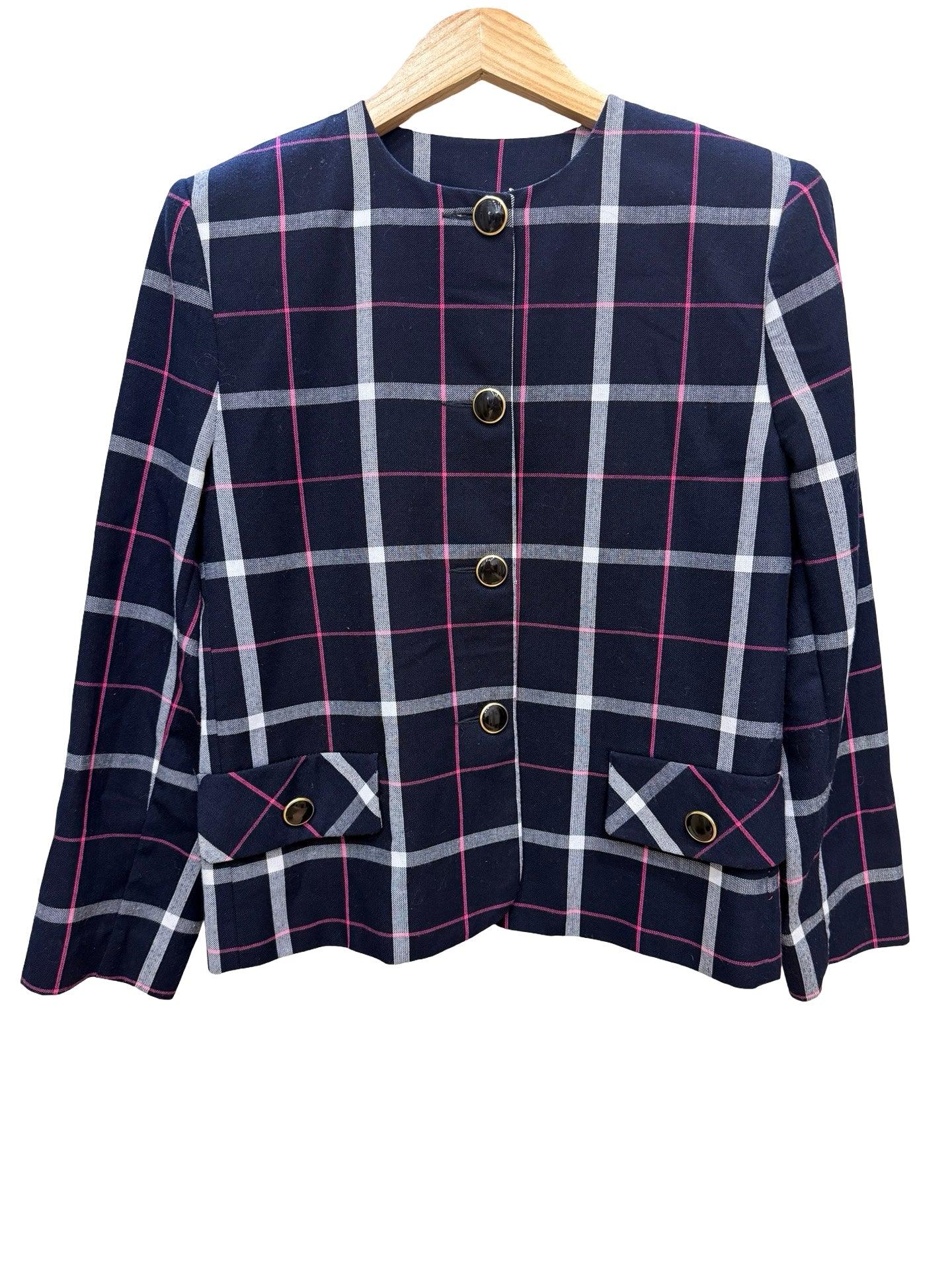 Discovery Navy Tartan Blazer 10