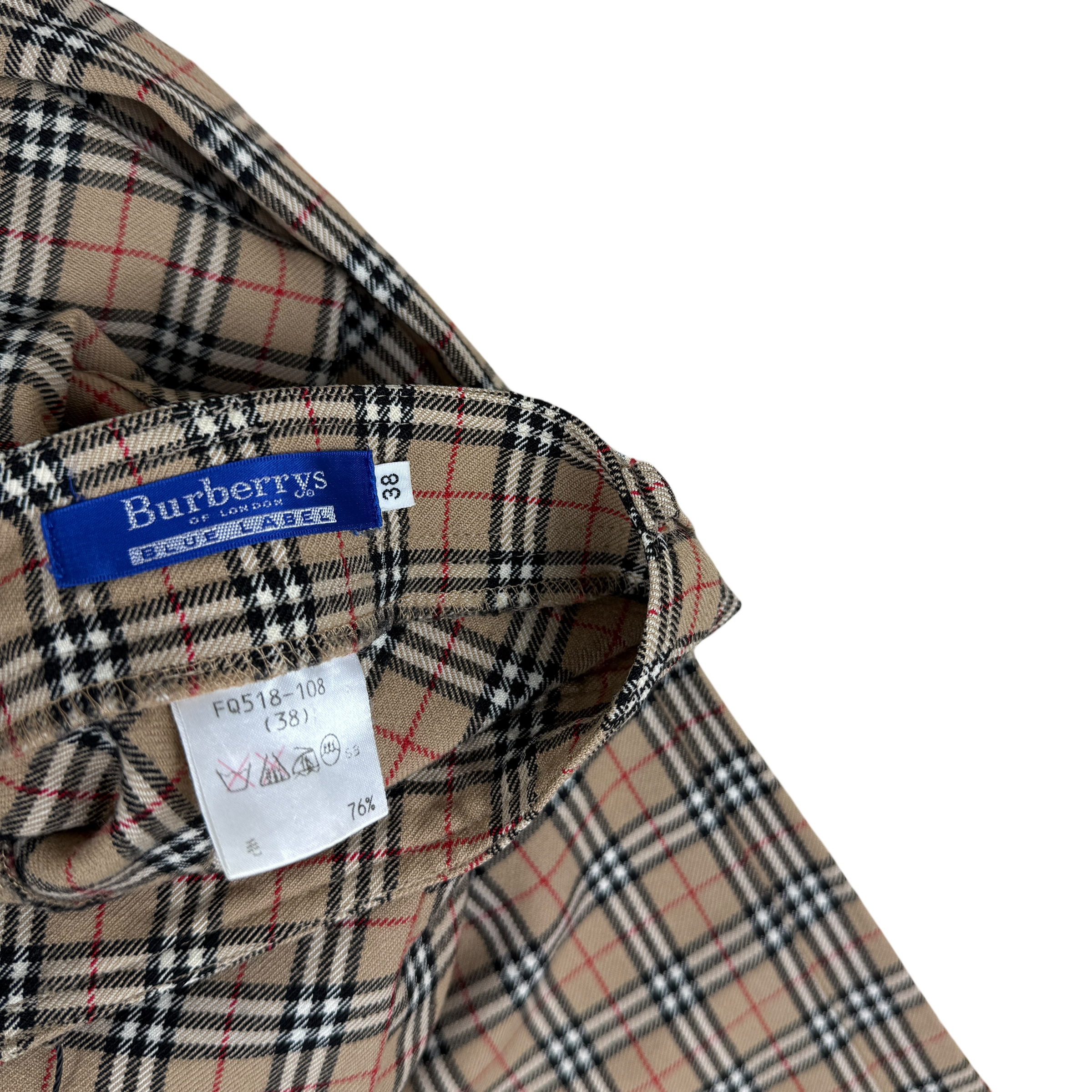 Burberry Blue Label Nova Check Trousers (Size 38) thumbnail 4