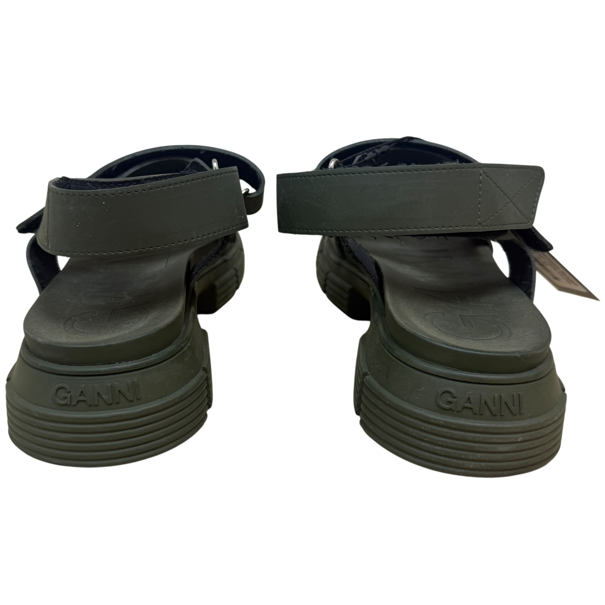 Ganni Spartiates Sandals Khaki Green (Size EU39) thumbnail 6