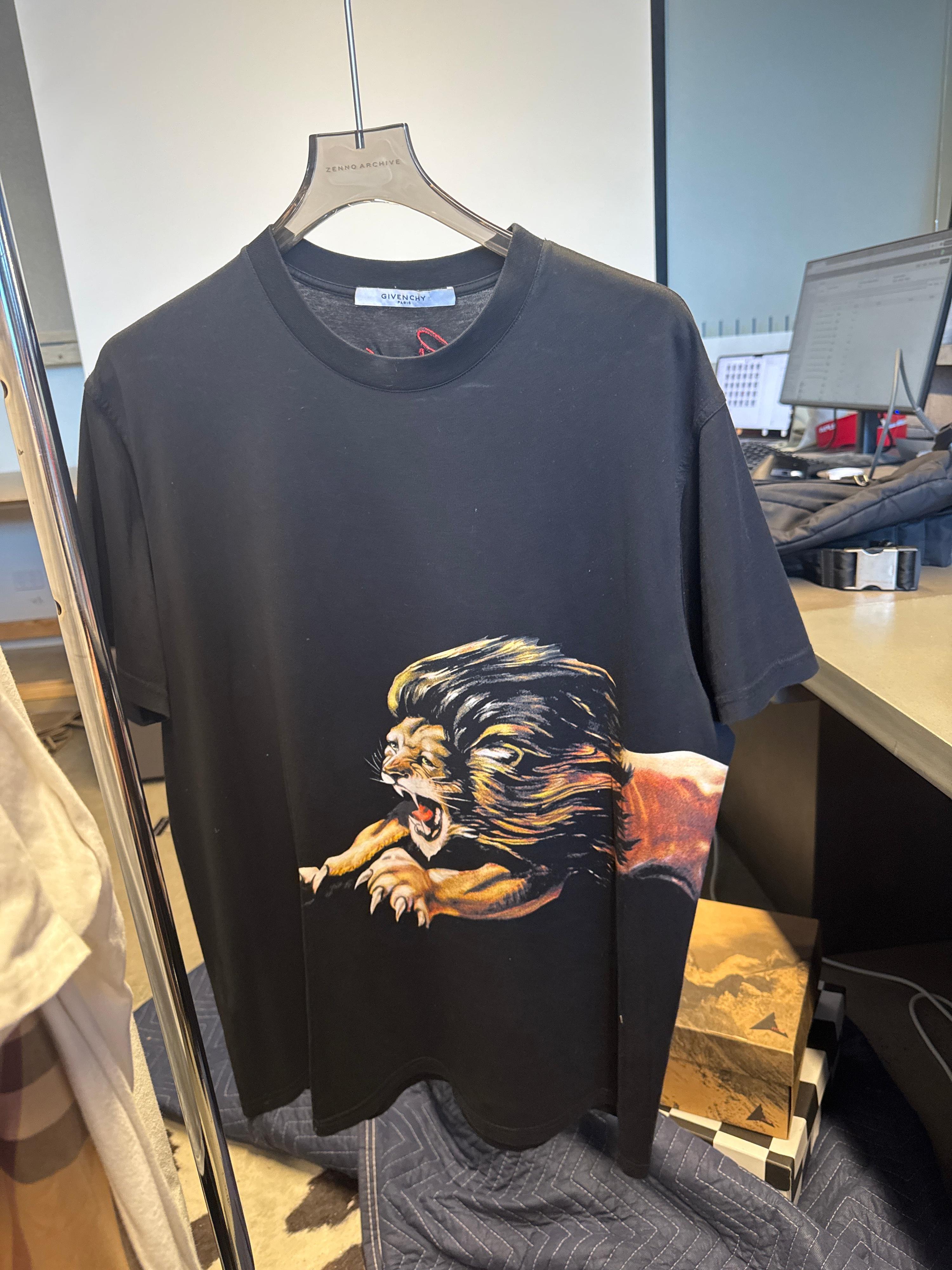 Givenchy Lion Graphic Oversized T-Shirt Black (Fits S-L)