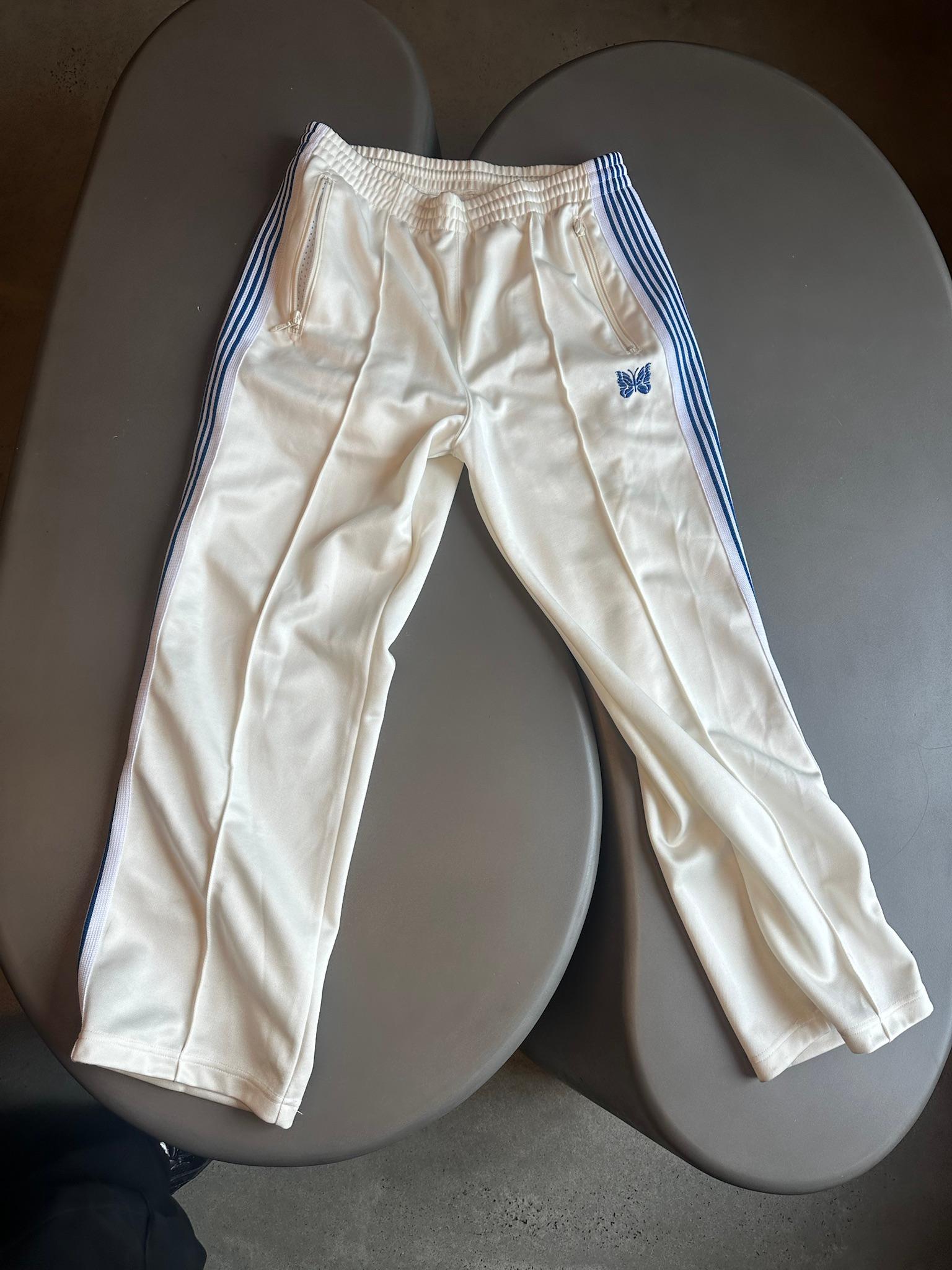 Needles Track Pants White Blue (Size M)