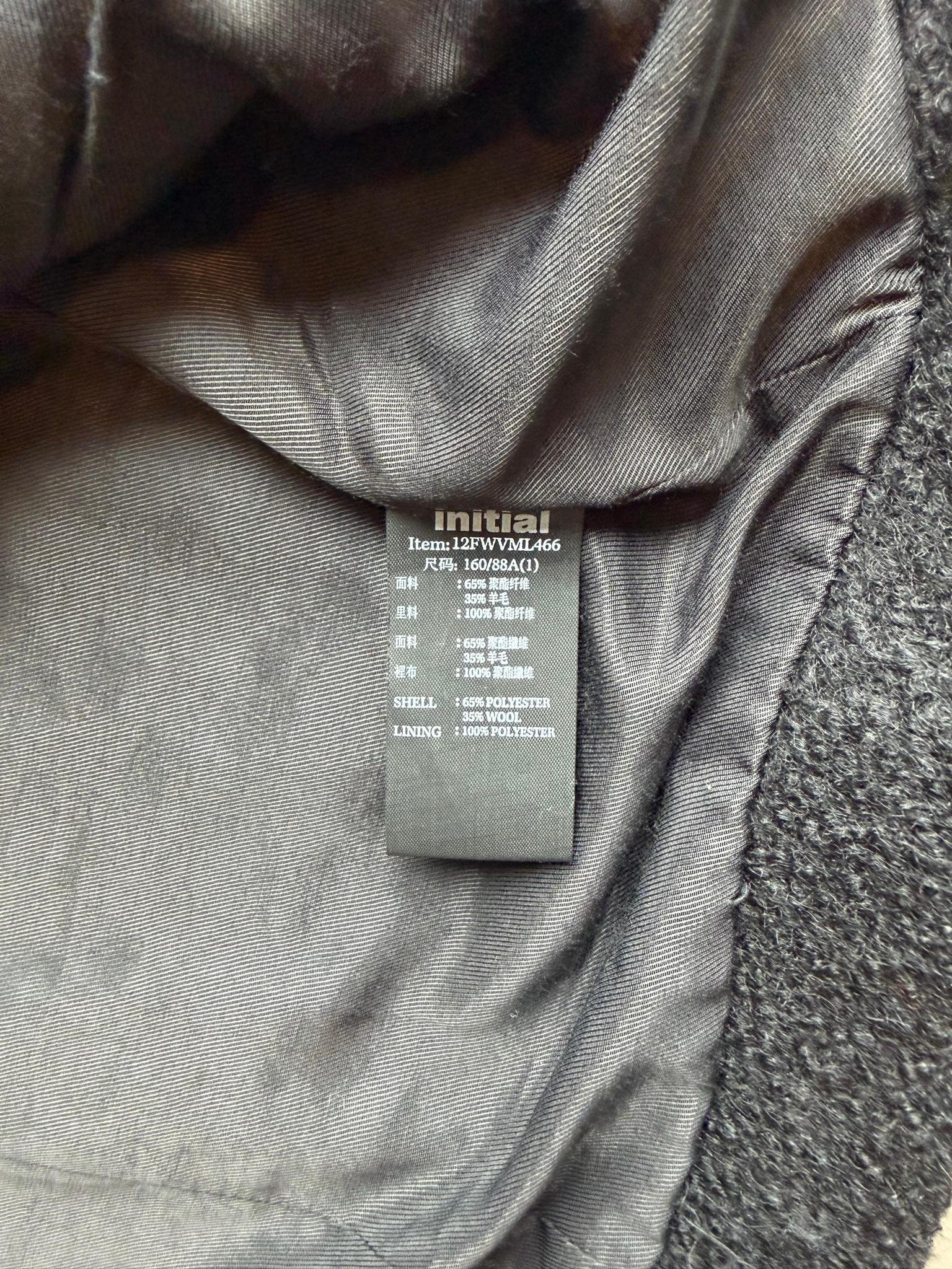 Initial High Neck Wool Blend Vest Dark Grey (Size 1) thumbnail 3