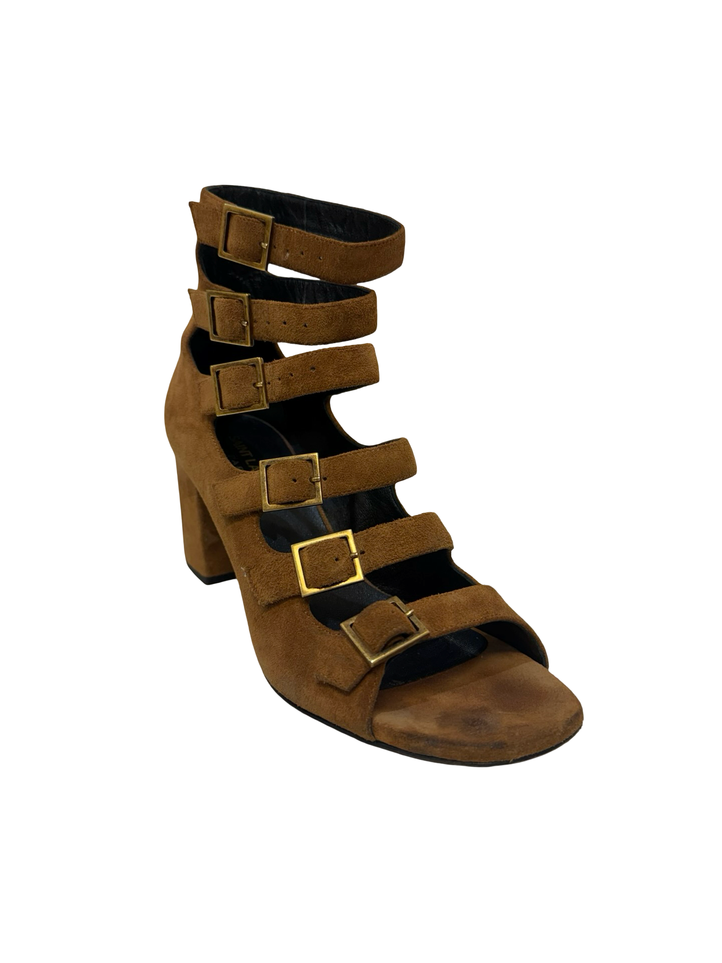 Yves Saint Laurent Tan Suede Sandals 36.5 thumbnail 2