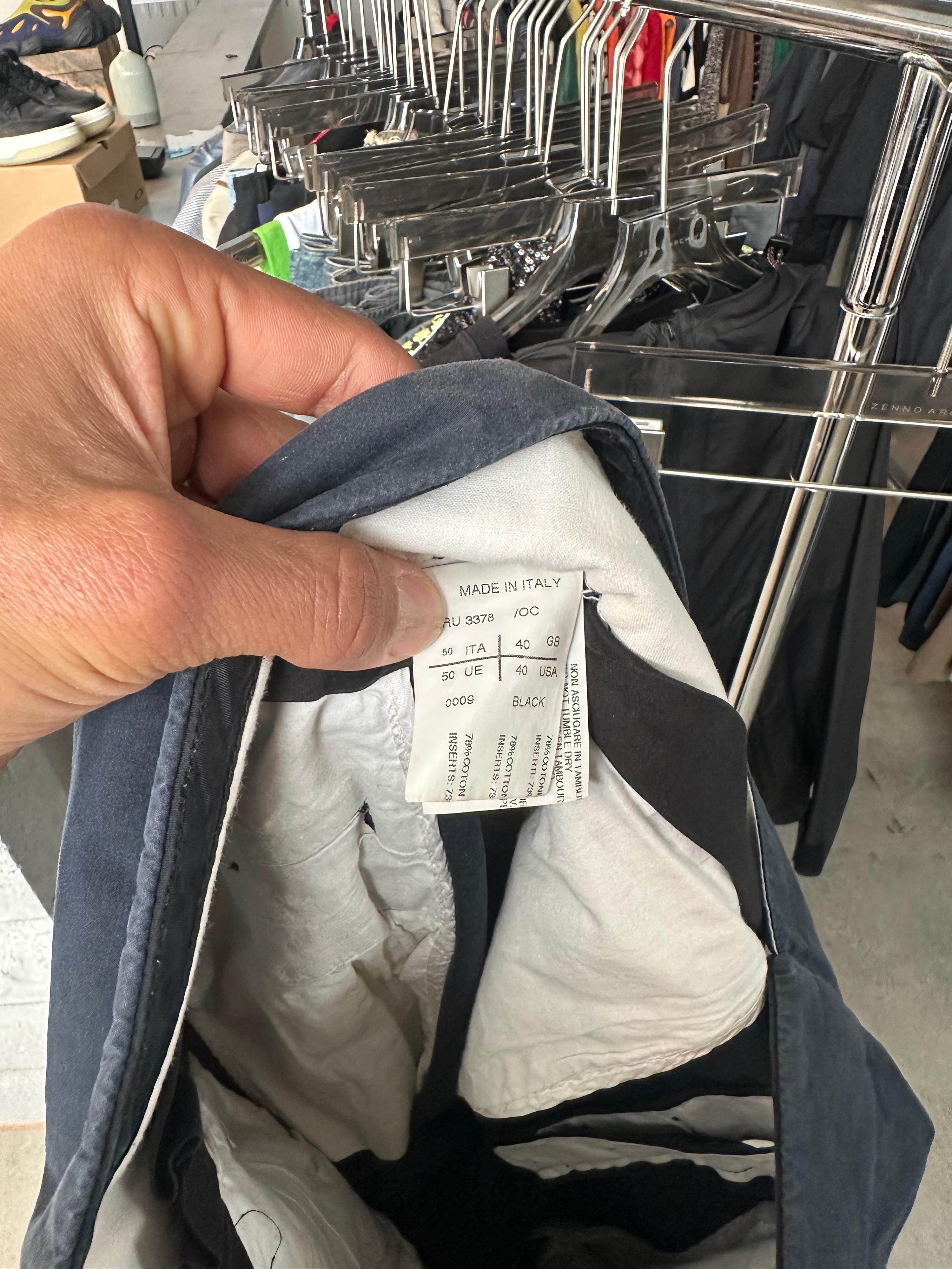 Rick Owens Drop Crotch Pants Navy (Size 50/L) thumbnail 2