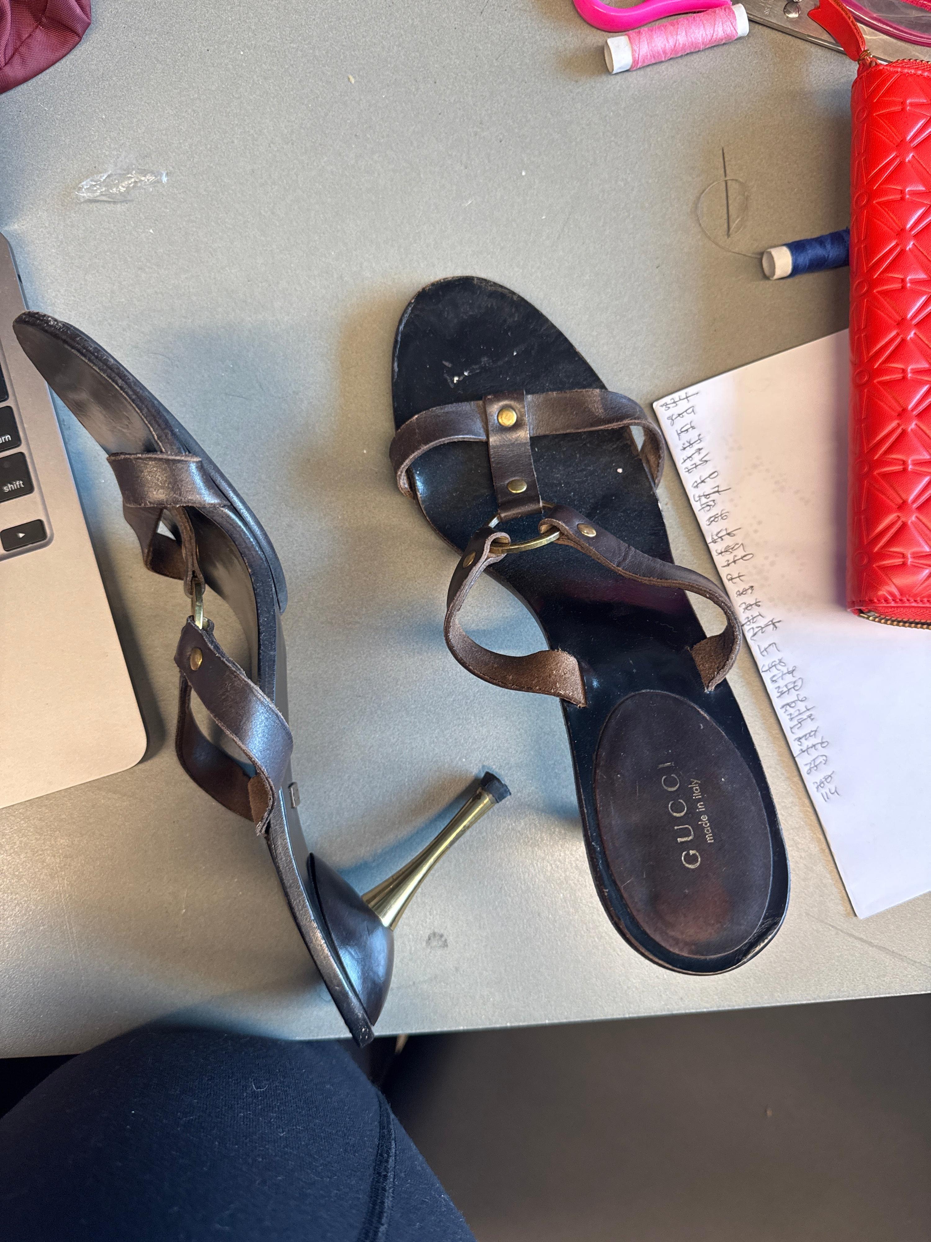 Gucci Wooden Heels (Size 39.5)