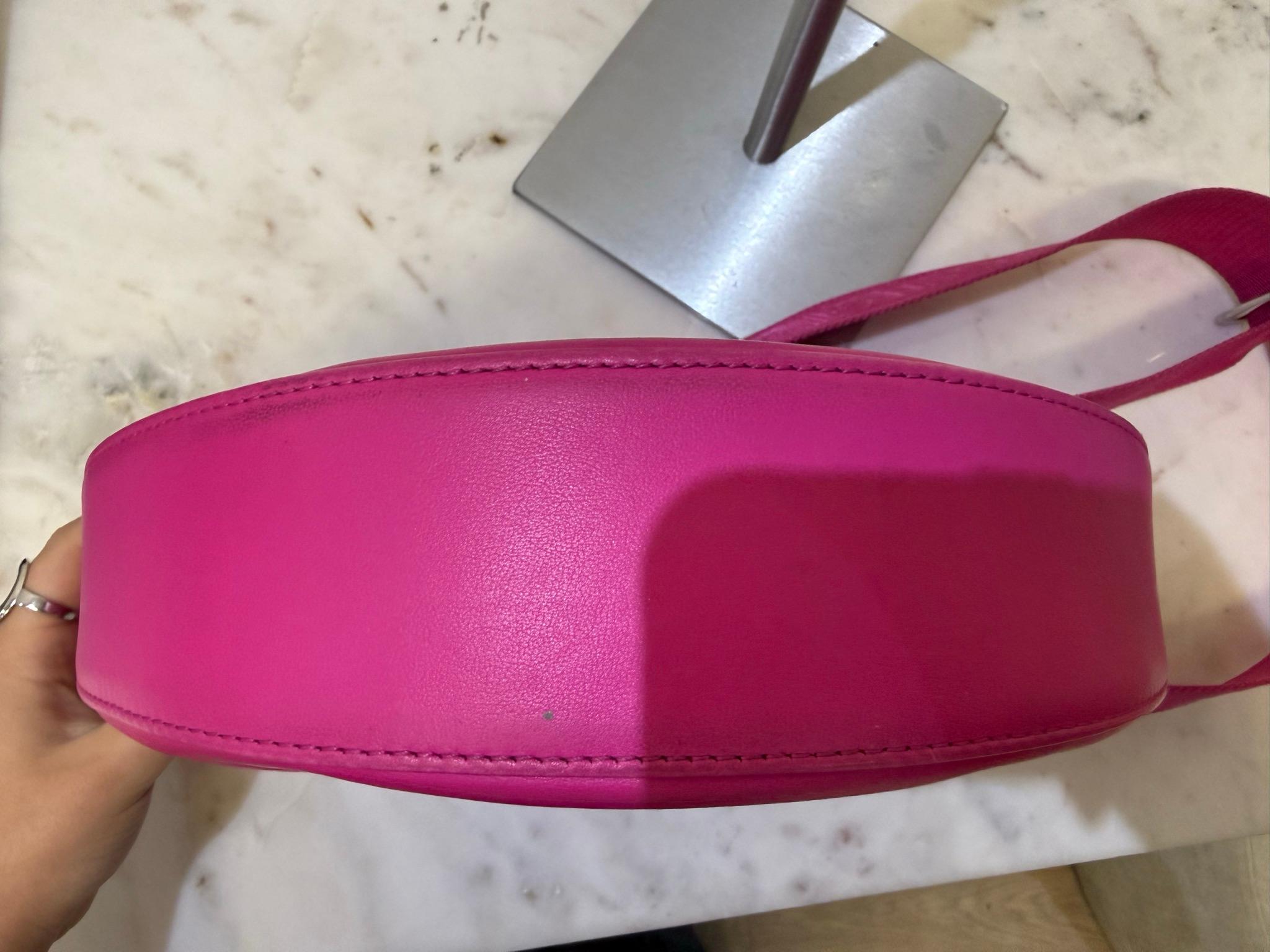 Louis Vuitton Pink Leather Monogram Crossbody Bag thumbnail 6
