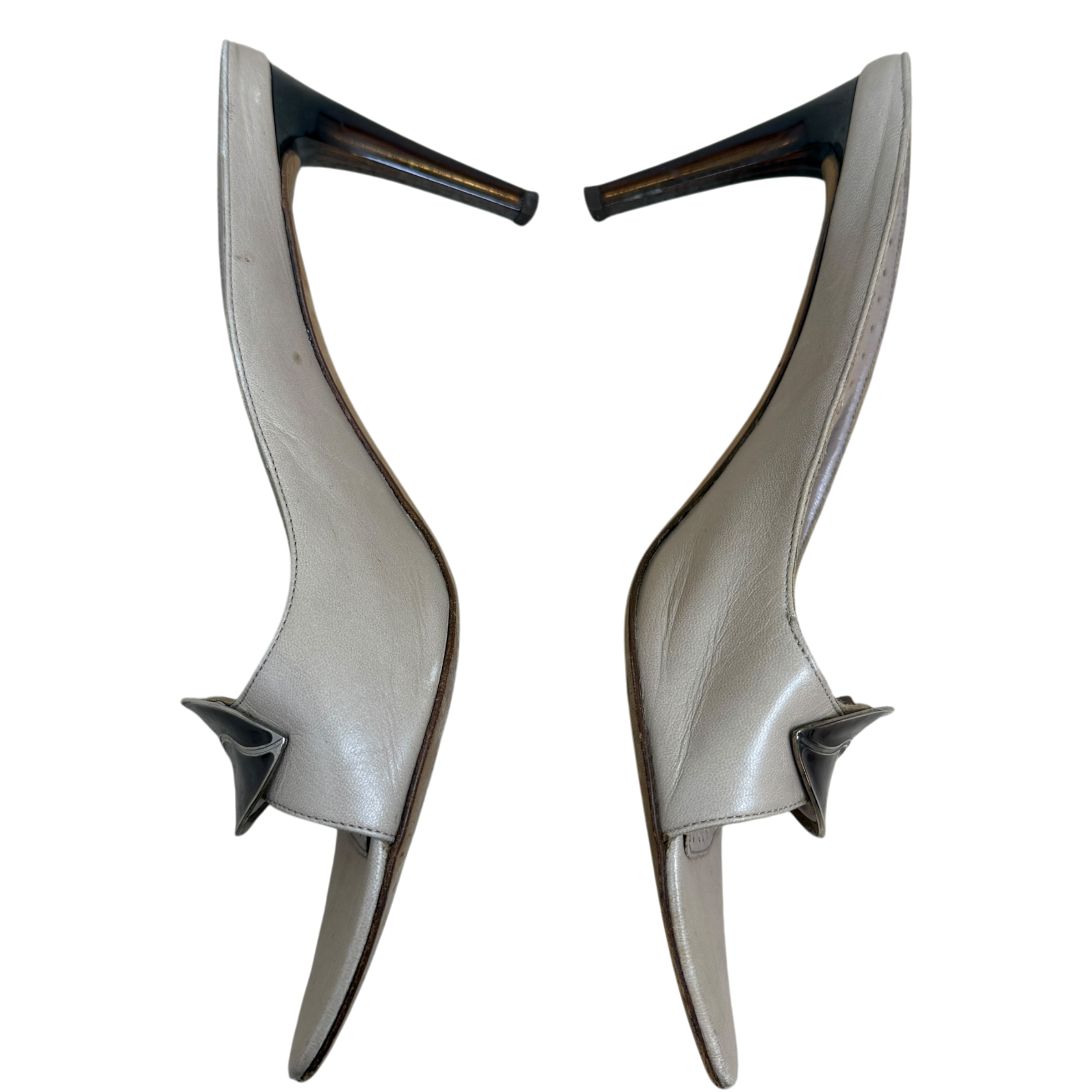 Saint Laurent Tom Ford Era SS2003 Rive Gauche Sandals Taupe (Size EU37) thumbnail 3
