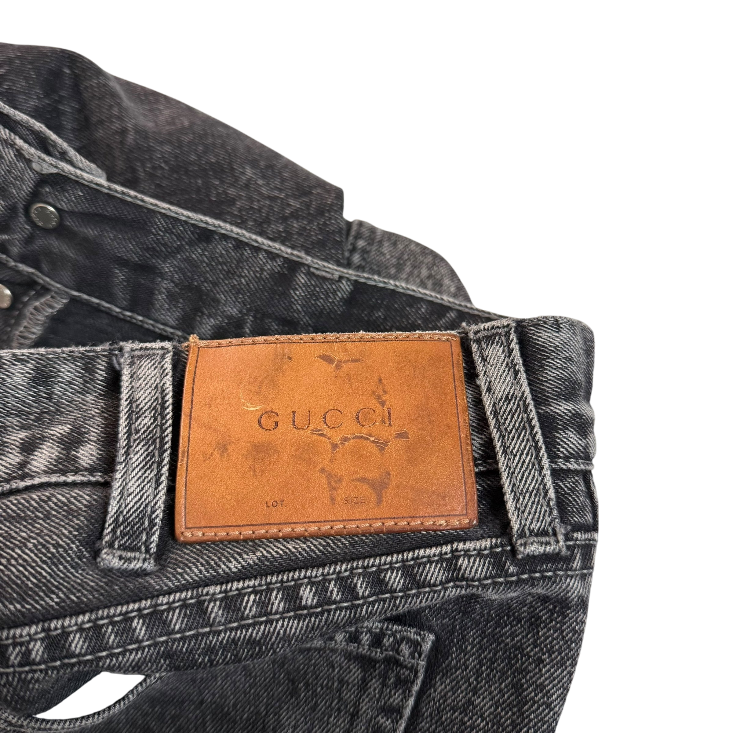 Gucci Washed Black Slim Fit Jeans (Size 32”) thumbnail 8