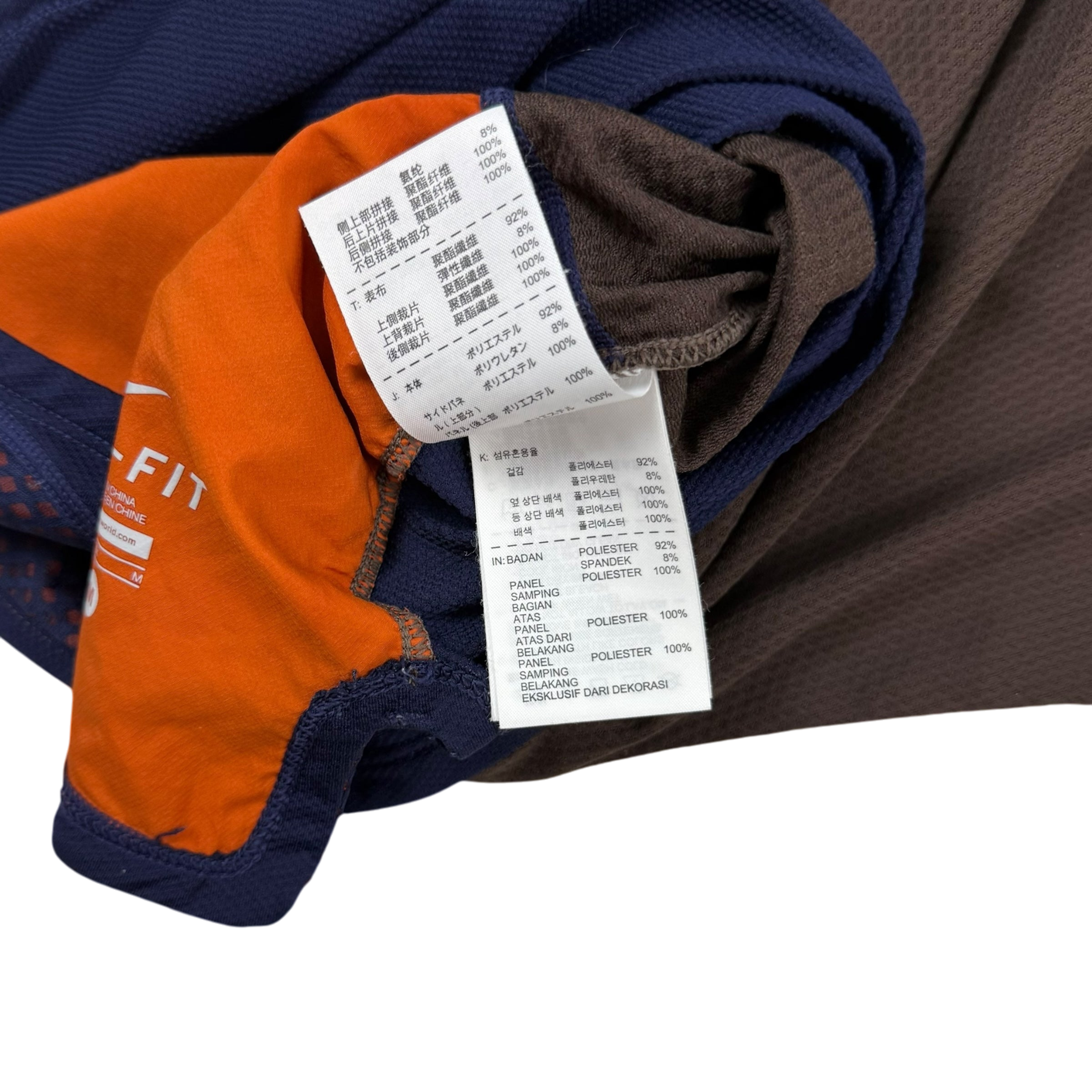 Nike x Undercover Gyakusou AW13 Dri-Fit T-Shirt Navy/Brown (Fits S-M) thumbnail 9