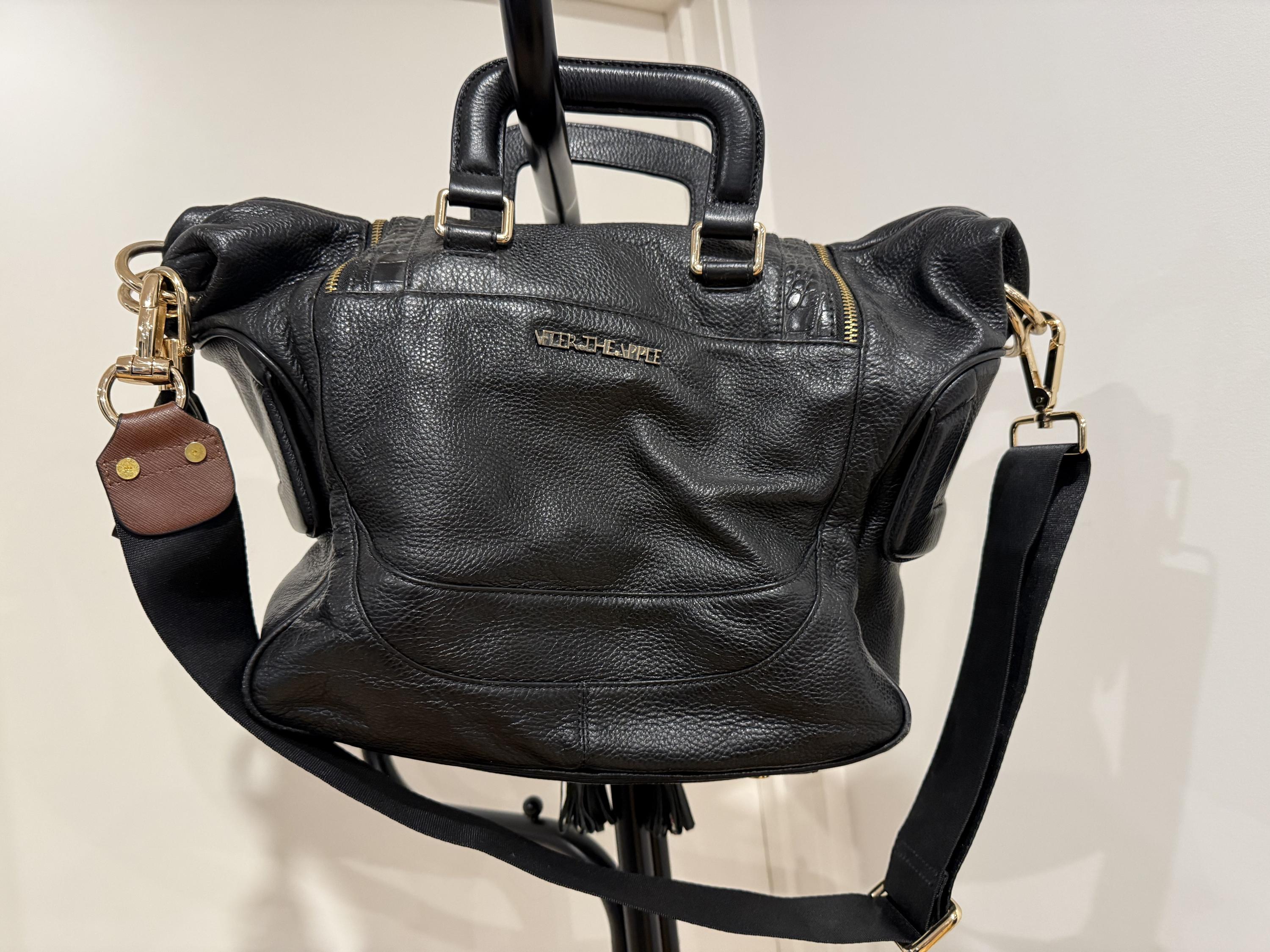 After the Apple Black Leather Bag thumbnail 6