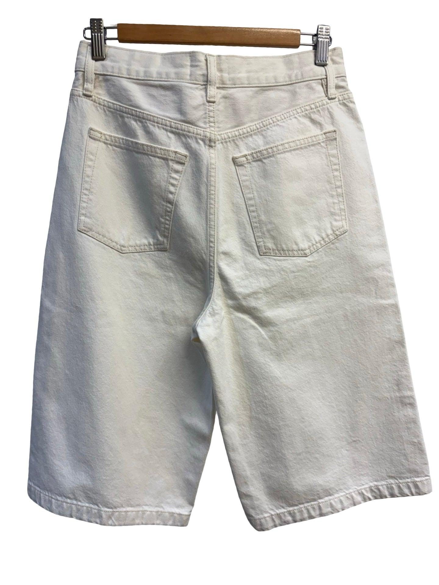 Frame White Denim Shorts 25 thumbnail 2