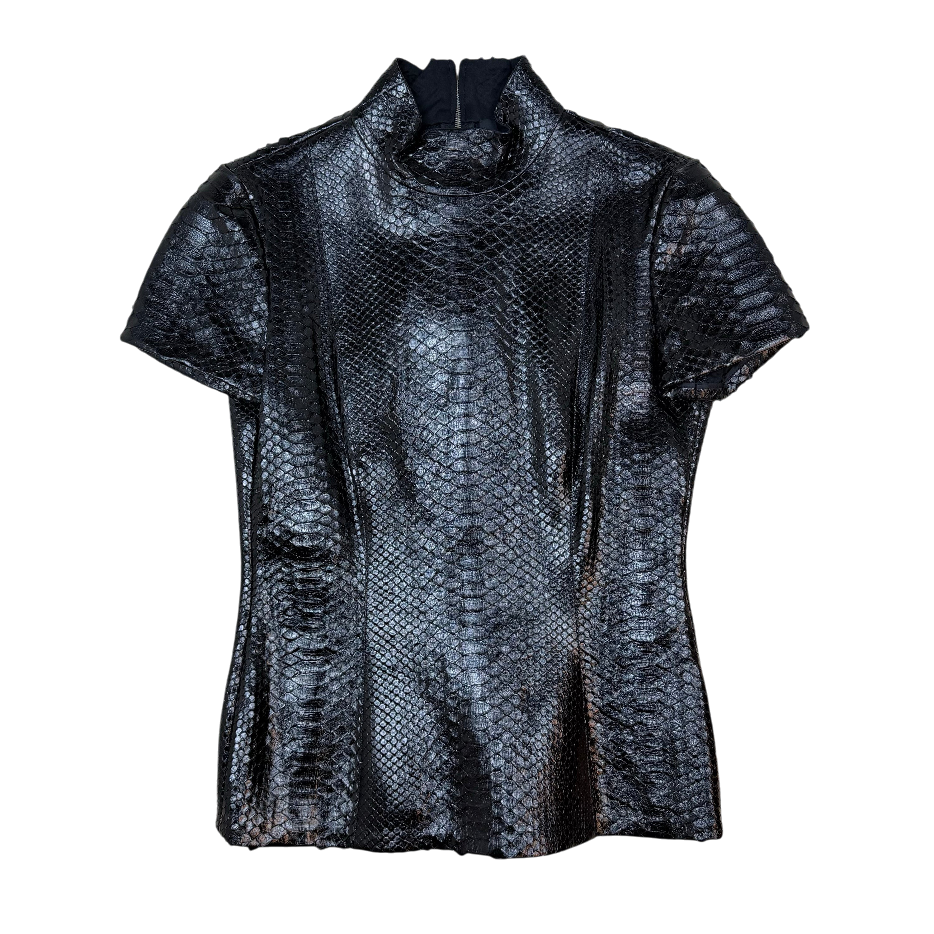 2004 Tom Ford Era Gucci Genuine Python Top Black (Size 40)