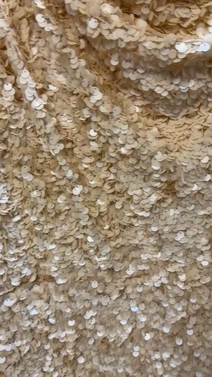 Manning Cartell Beige Sequin Dress 8 thumbnail 4