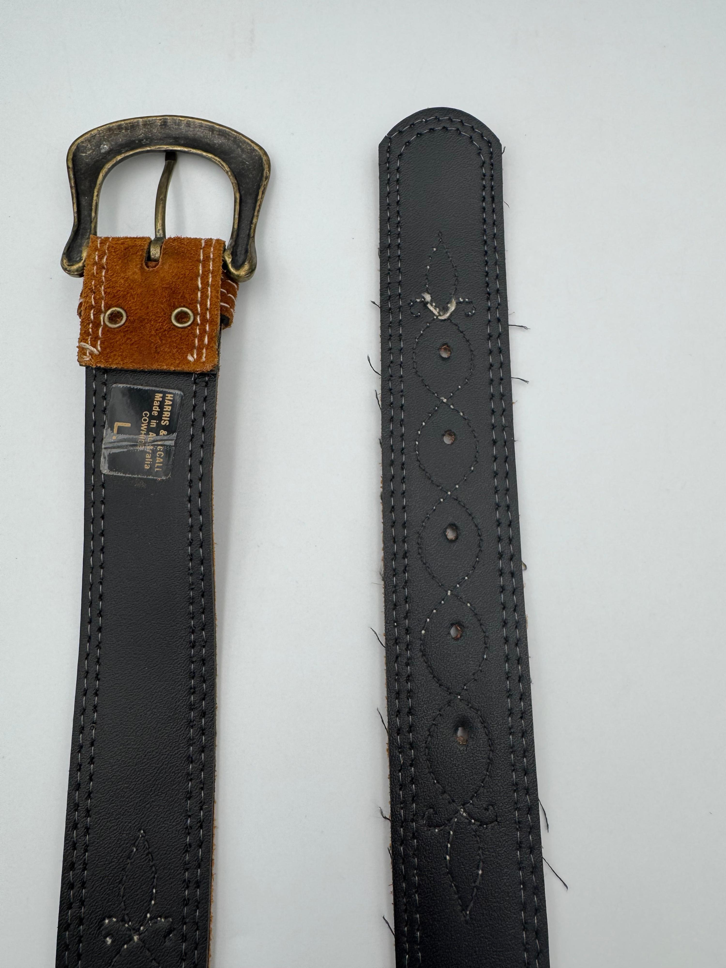 Harris & McCall tan western belt - size L thumbnail 3