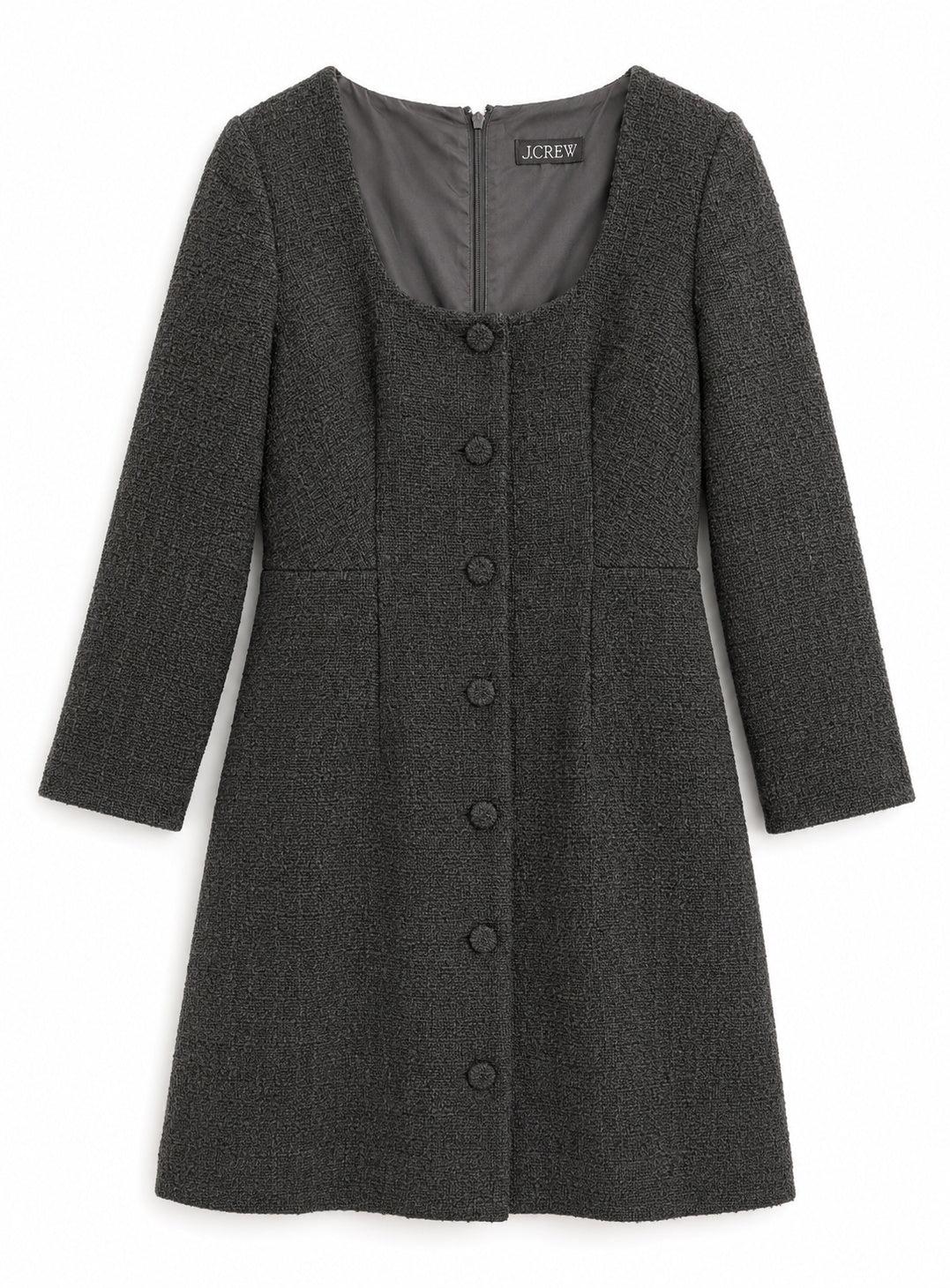 J.Crew Charcoal Tweed Dress 6-8