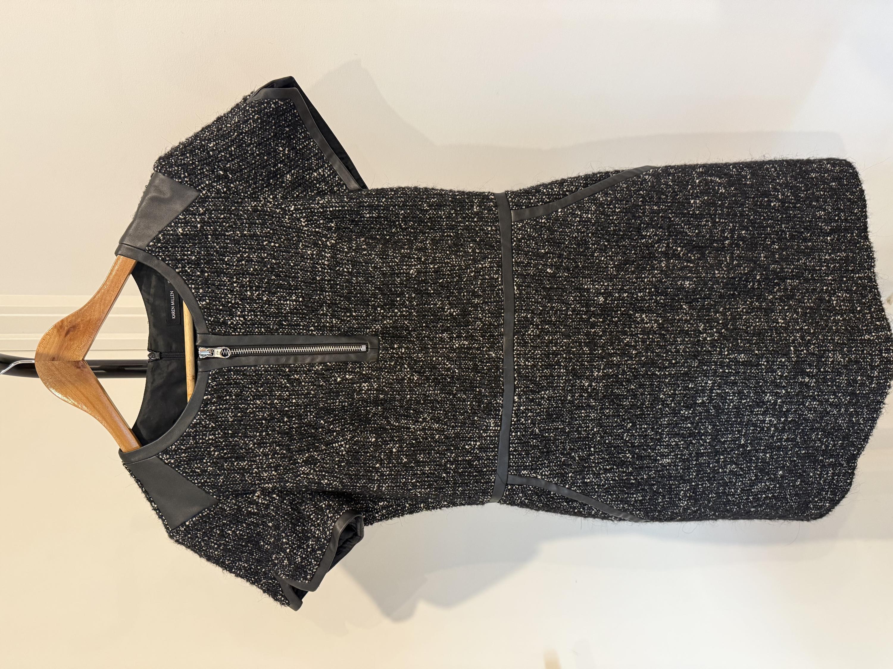 Karen Millen Black & White Tweed Dress 12