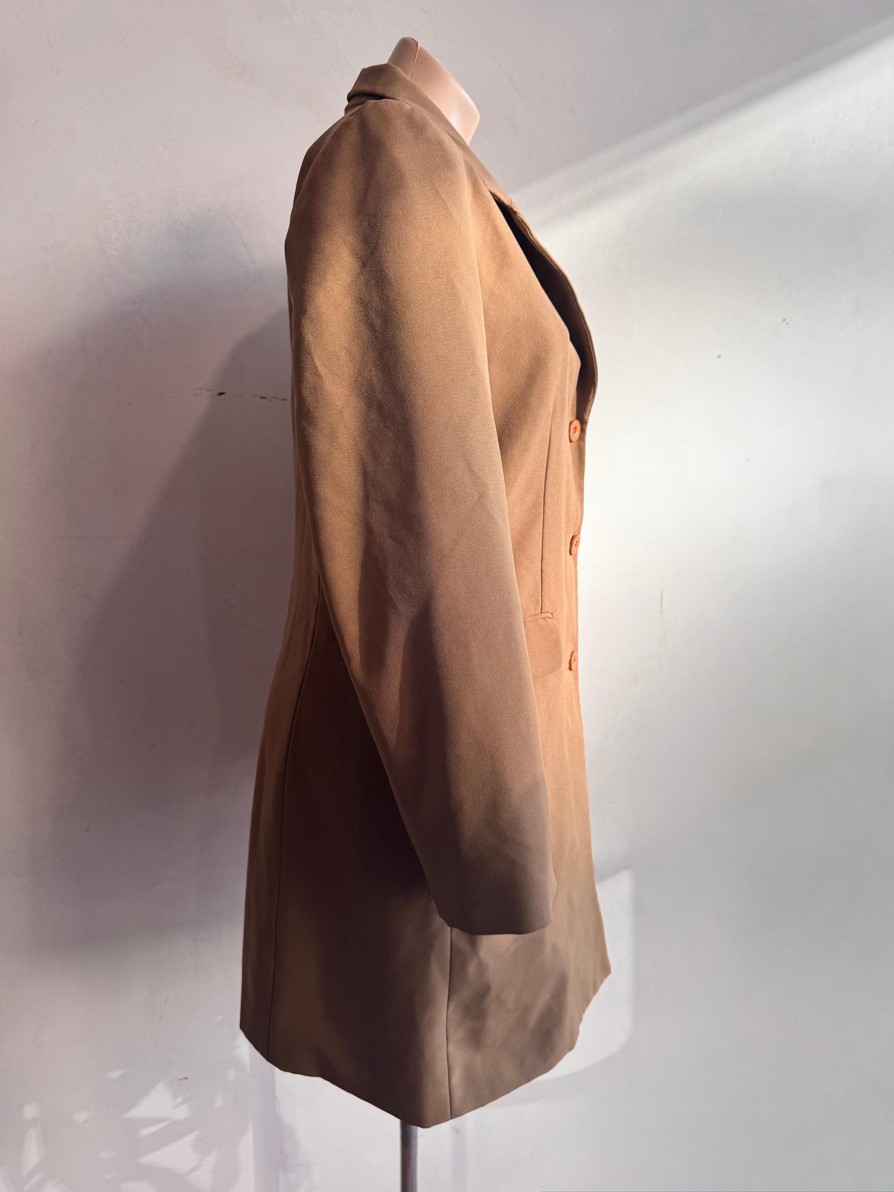 Vintage Chain Reaction beige Long Blazer - size 12 thumbnail 4