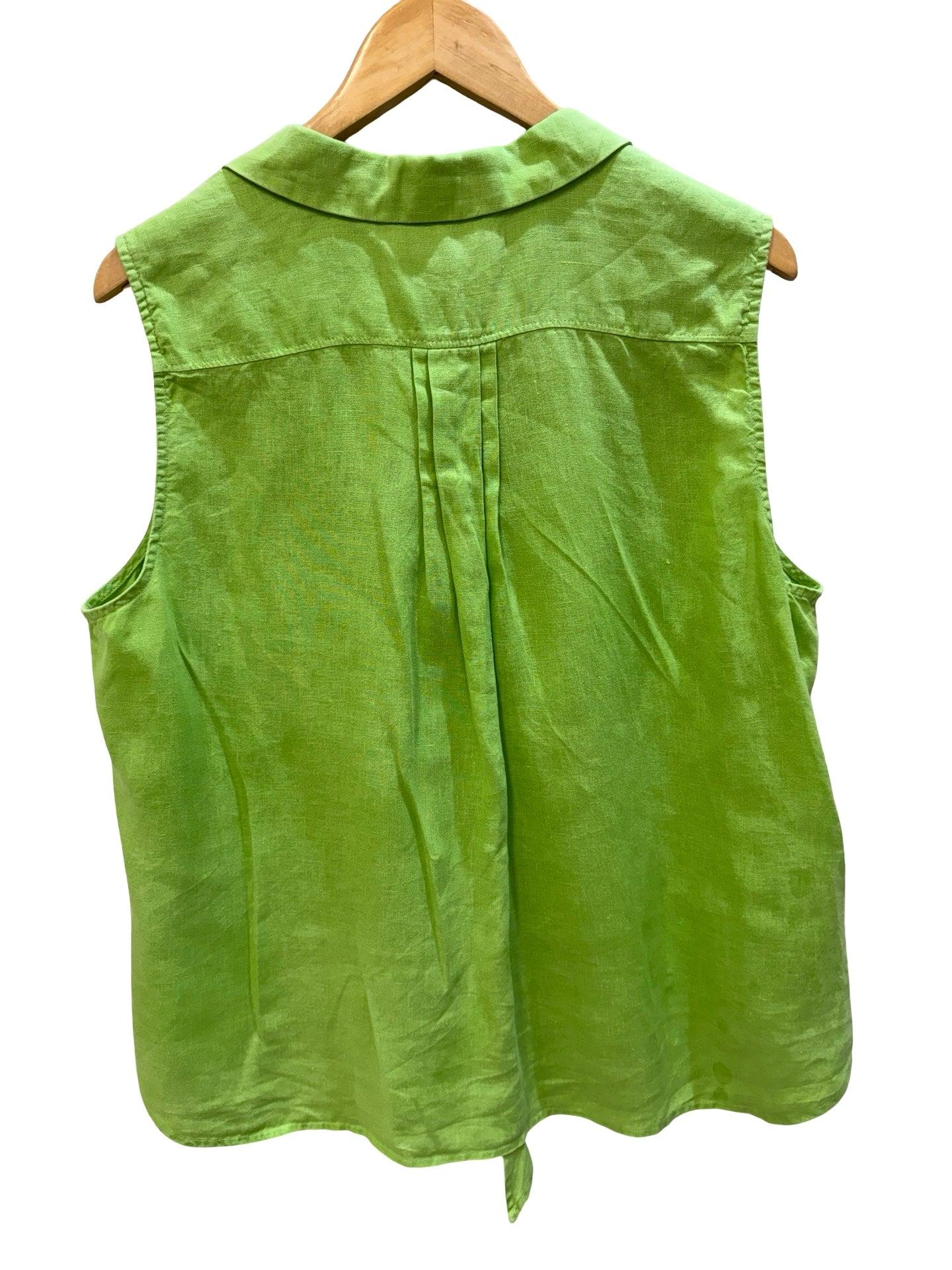 Tommy Bahama Lime Green Sleeveless Shirt L thumbnail 2