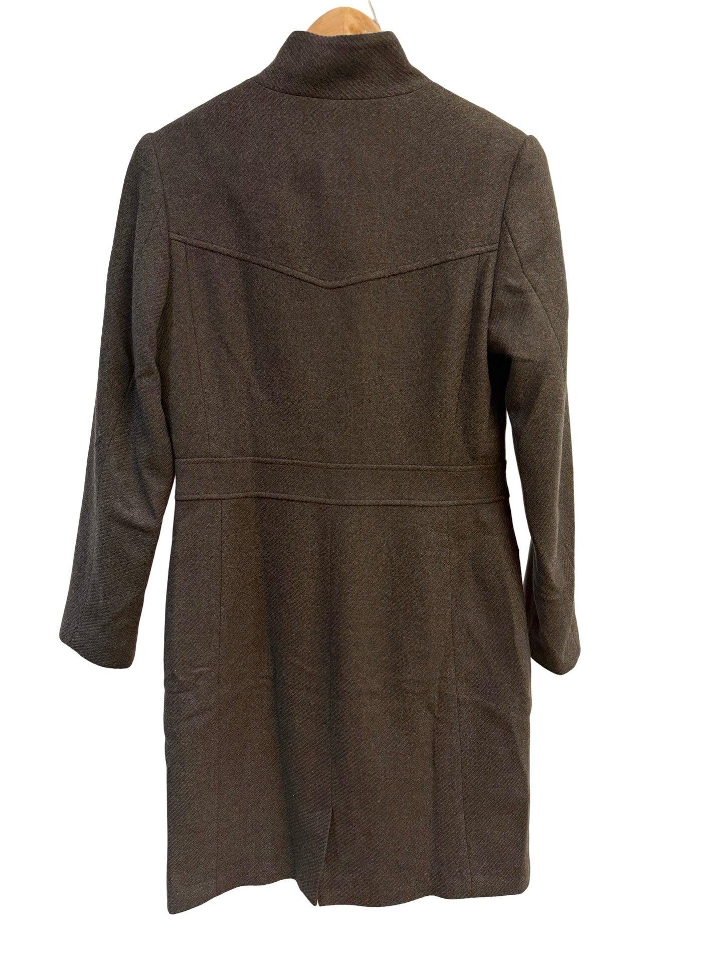 Veronica Maine Green Long Coat 8 NWT thumbnail 2