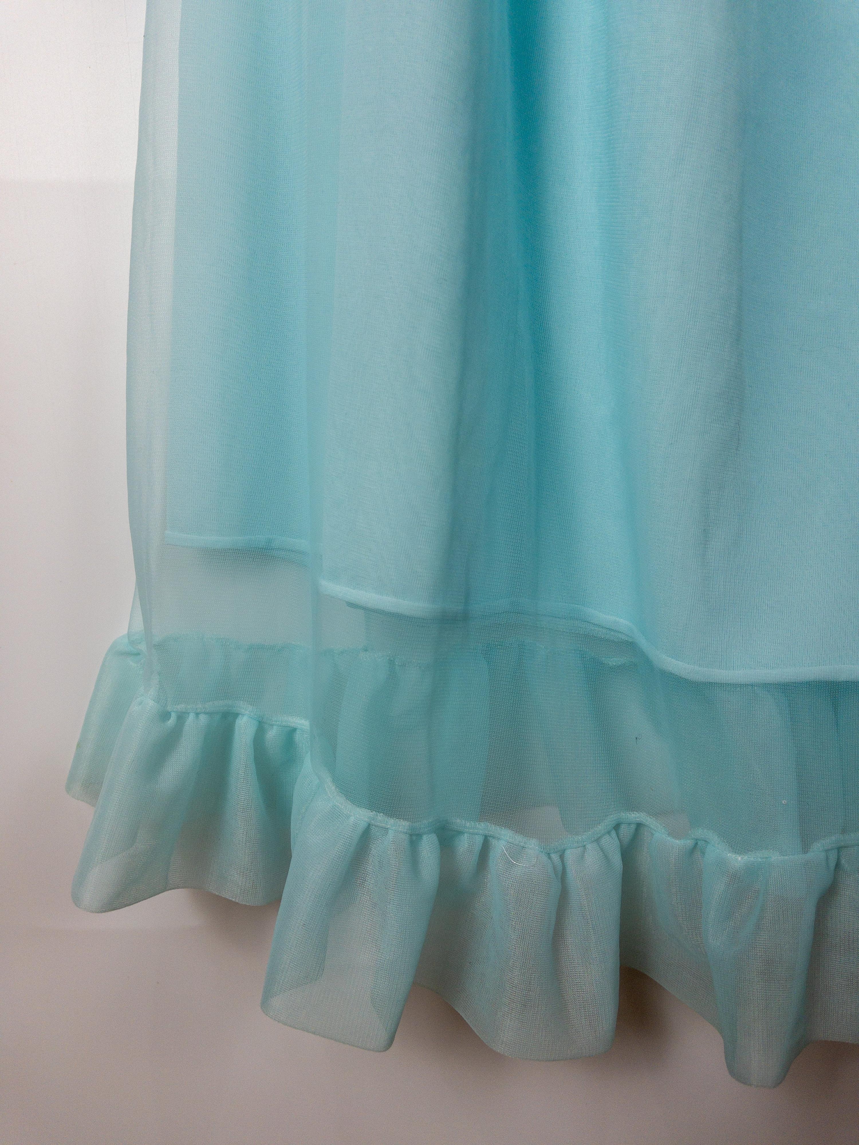 Sweet Vintage Baby Blue Sleeveless Night Dress XS thumbnail 5