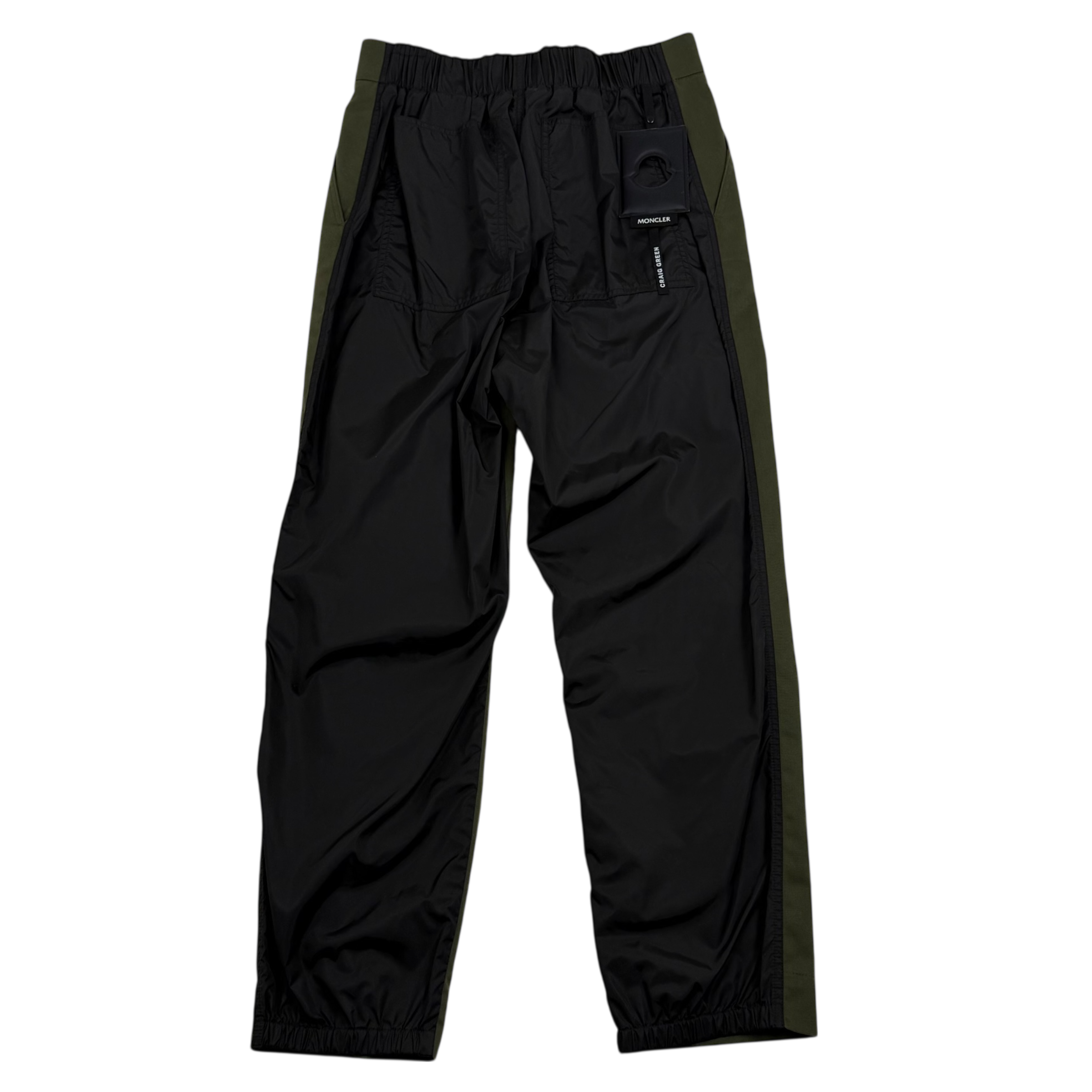 Moncler Genius x Craig Green SS20 Tapered Gabardine and Nylon Trousers Green/Black (Size M) thumbnail 3