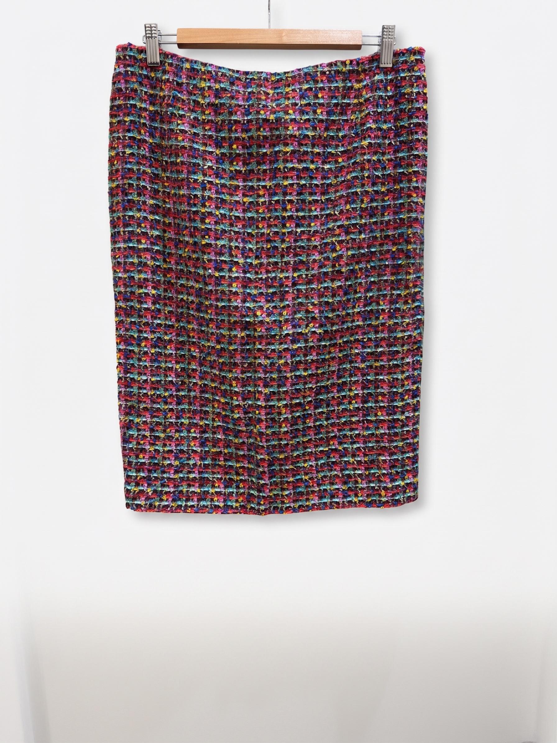 Escada Multicolor Tweed Skirt 38 thumbnail 2