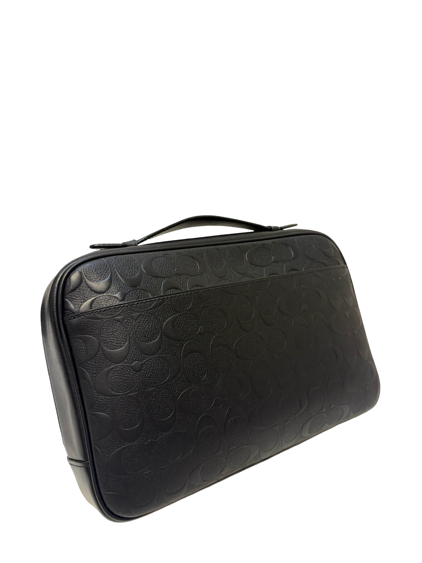 Black Coach Leather Pouch in thumbnail 5