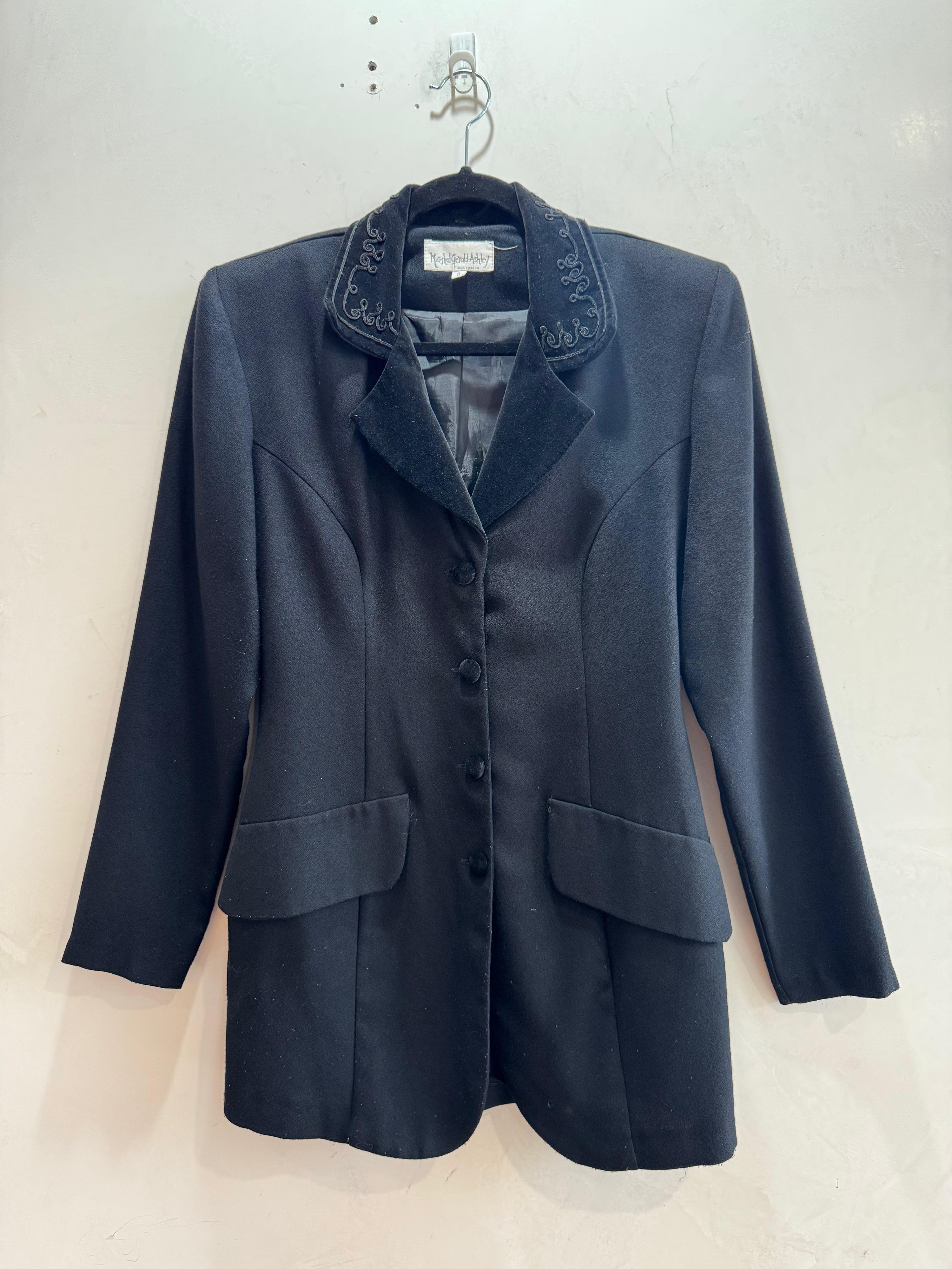 Vintage Marshall Gerald Ashley Black Blazer - size 8