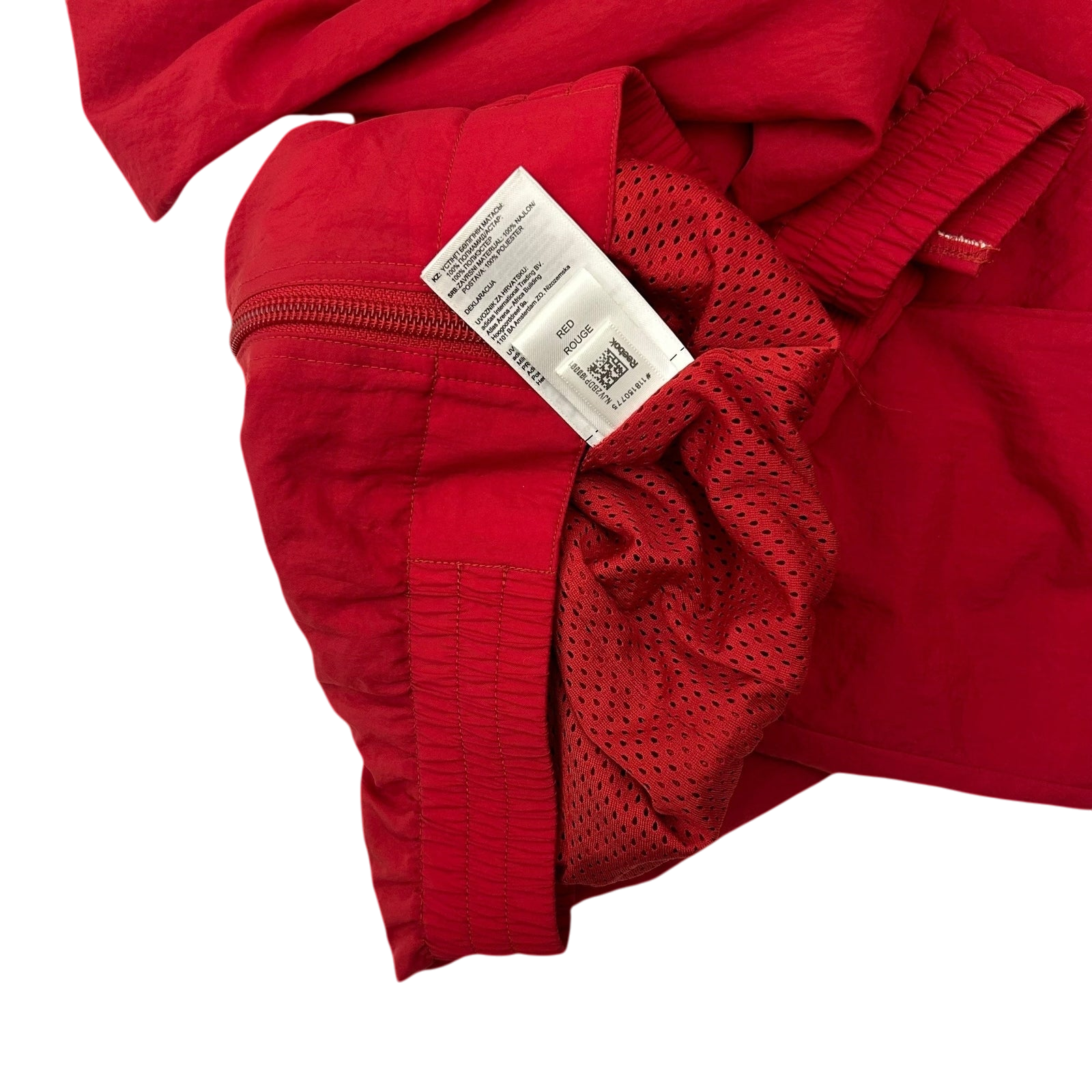 2018 Vetements x Reebok Reworked Distressed Track Jacket Red (Size S Womens) thumbnail 7