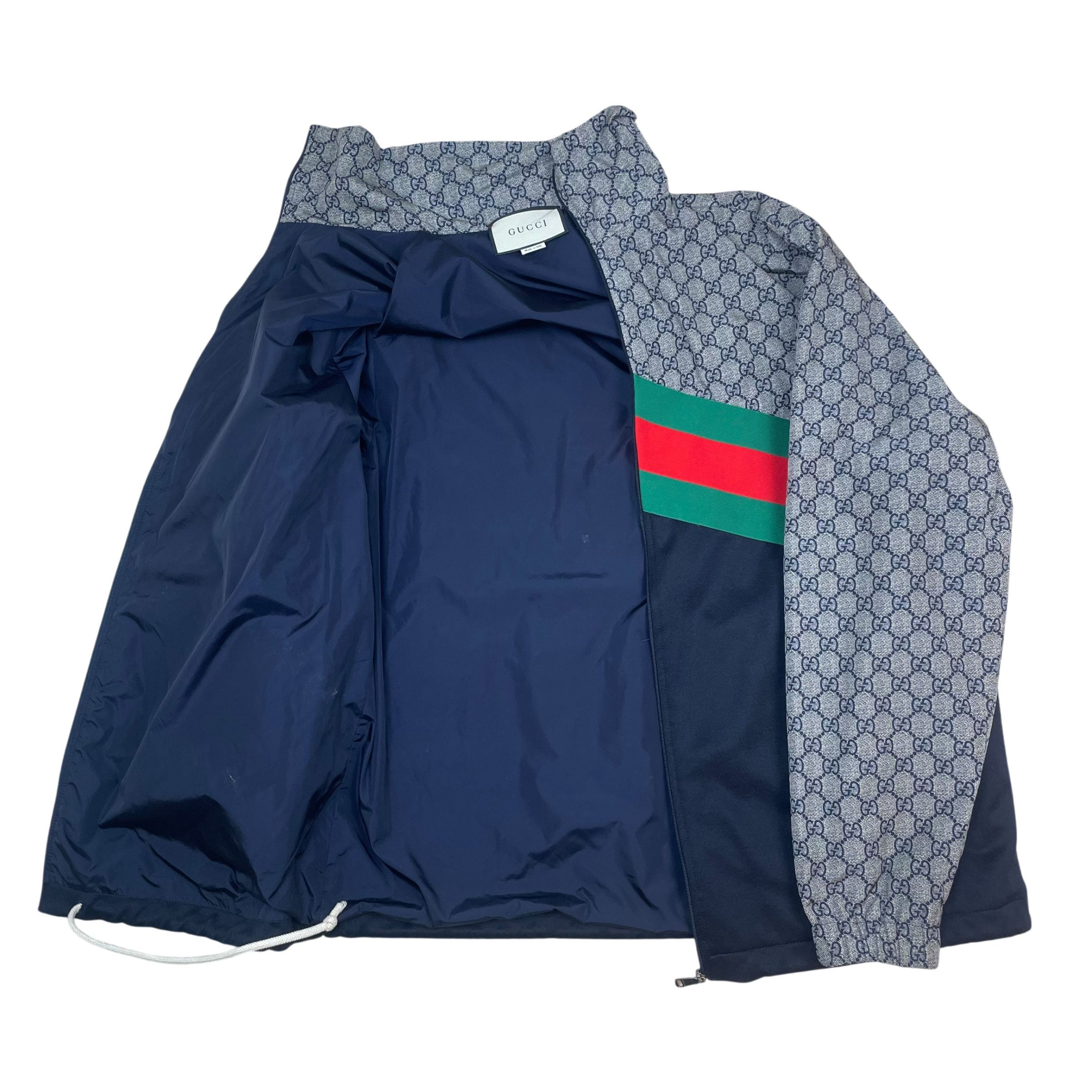 Gucci GG Monogram Nylon Wind Breaker Beige/Black (Size M) thumbnail 6