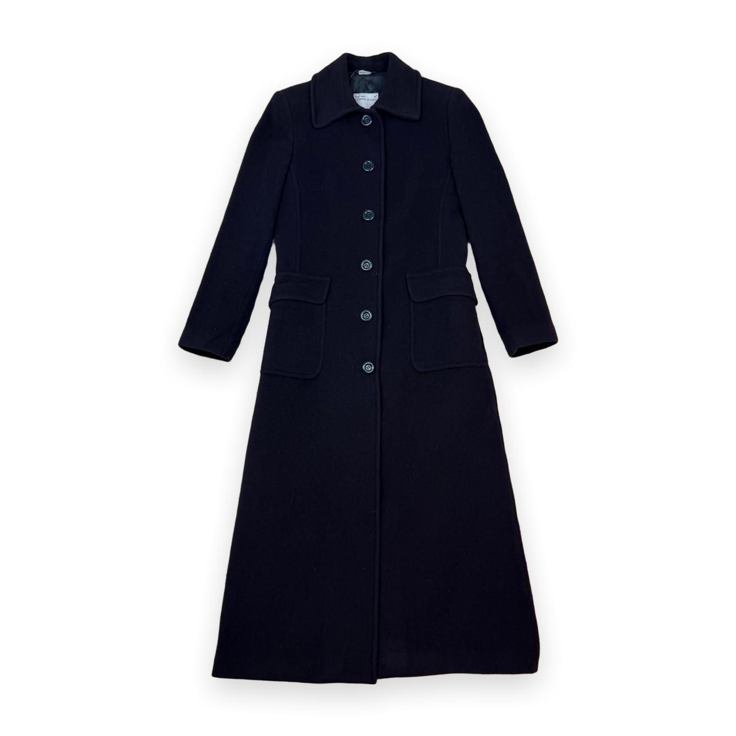 Alexander McQueen Cashmere Wool Long Overcoat Navy (Size 40)
