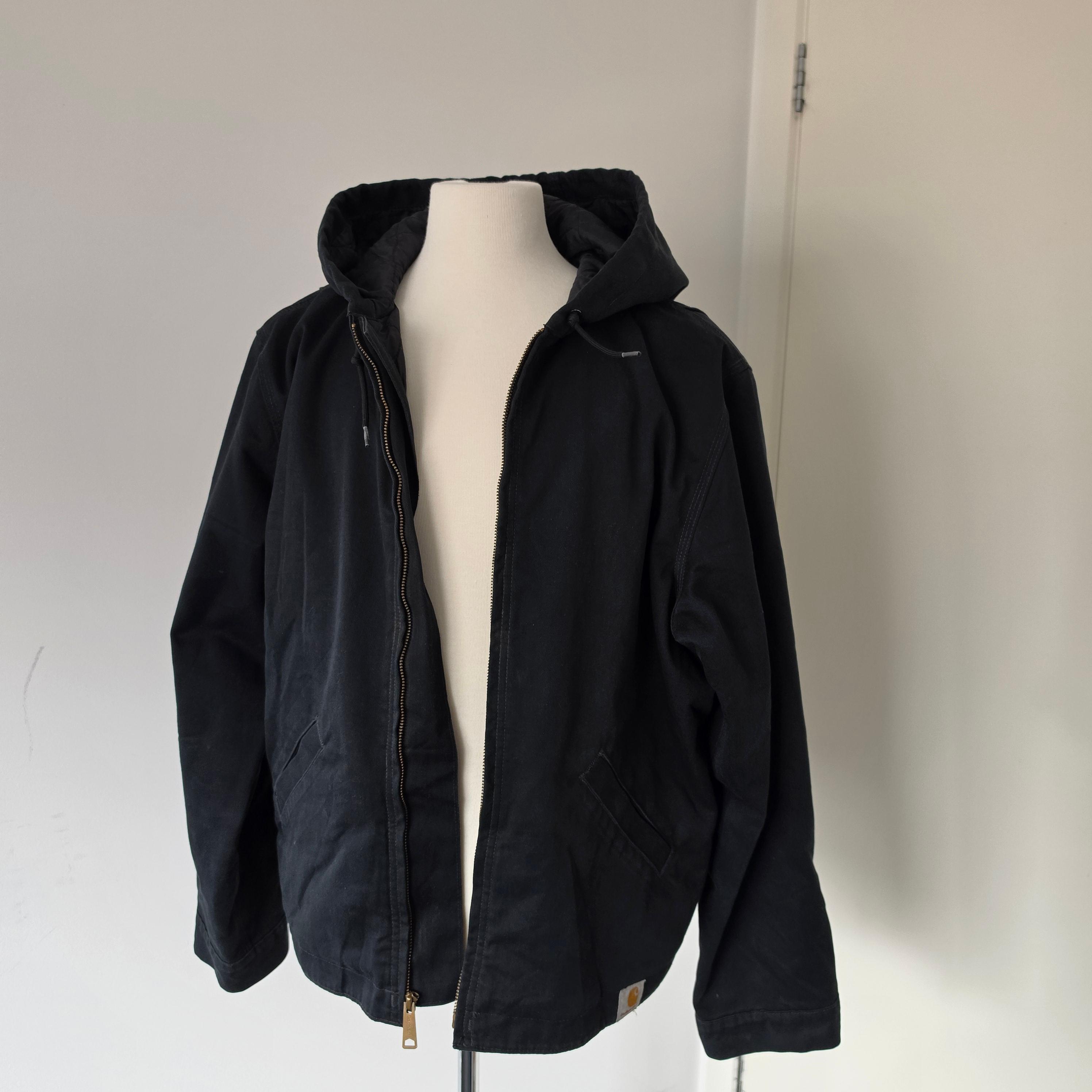Carhartt Black Hooded Work Jacket (Size L) thumbnail 8