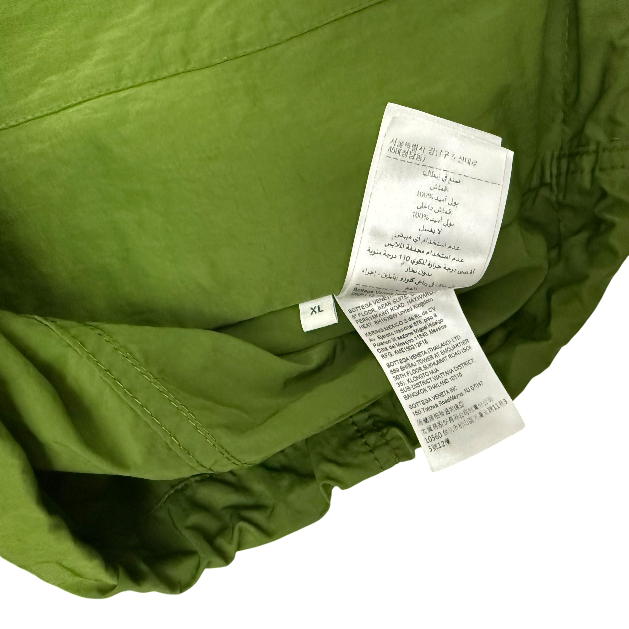 Bottega Veneta Zip Nylon Technical Jacket Green (size XL) thumbnail 7