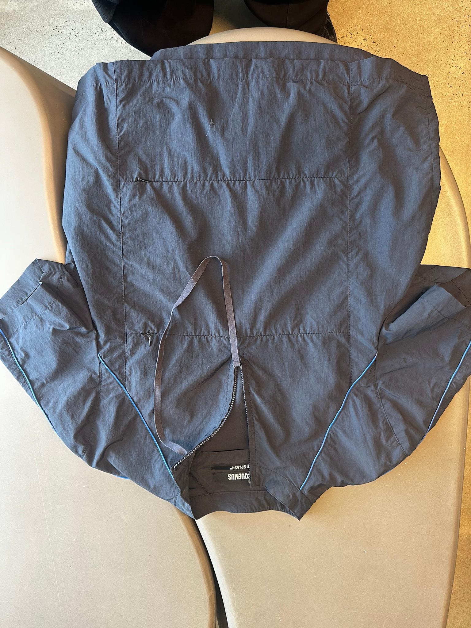 Jacquemus Le Splash Short Sleeve Half Zip Windbreaker Navy (Size 52)