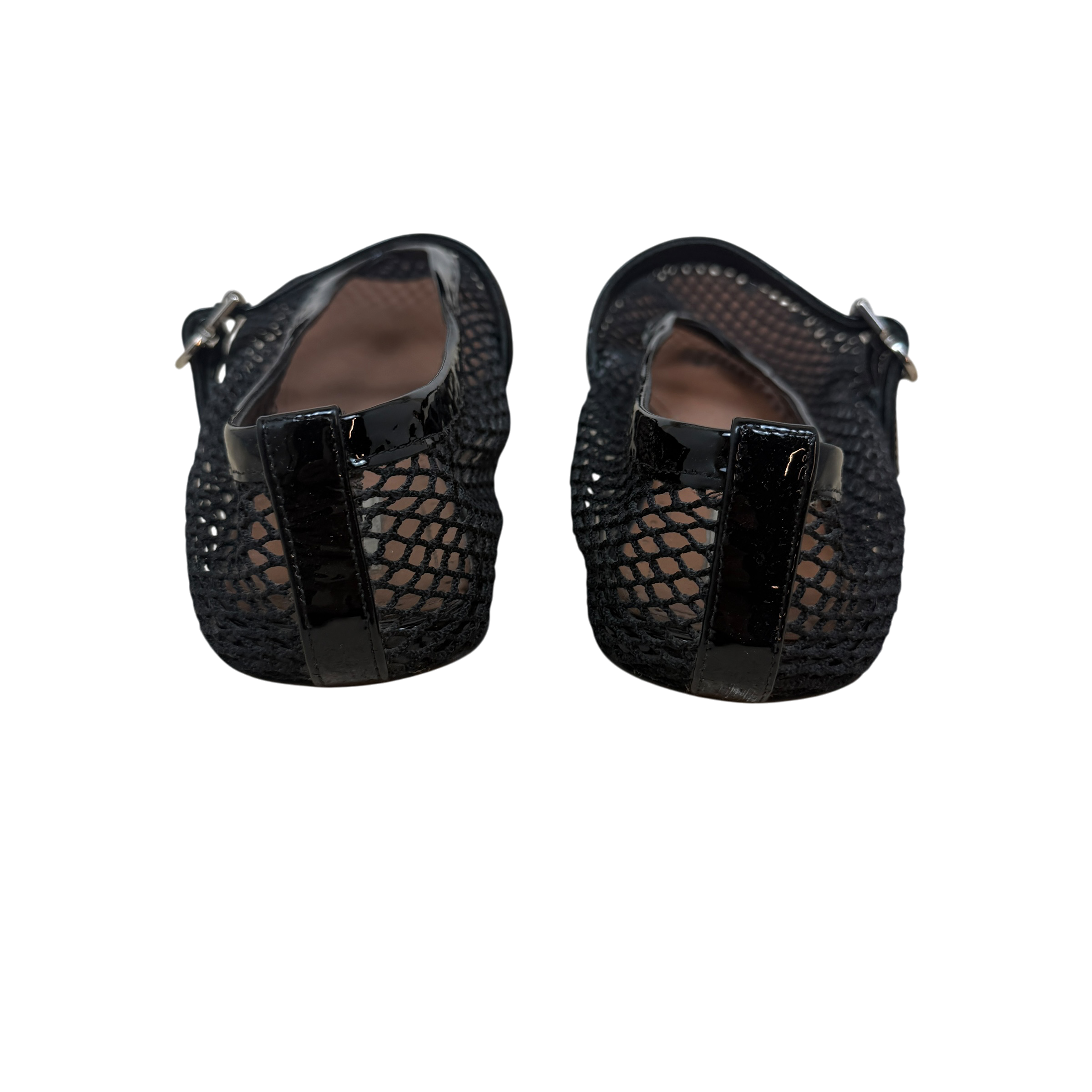 Alaia Fishnet Patent Leather Ballet Flats Black (Size EU39.5) thumbnail 3