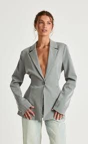Charcoal Clothing Grey Blazer 6 thumbnail 2