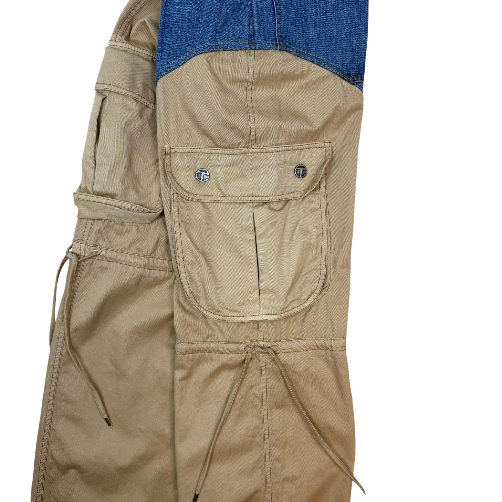 Telfar Combination Denim Cargo Pants (Size S Womens) thumbnail 4