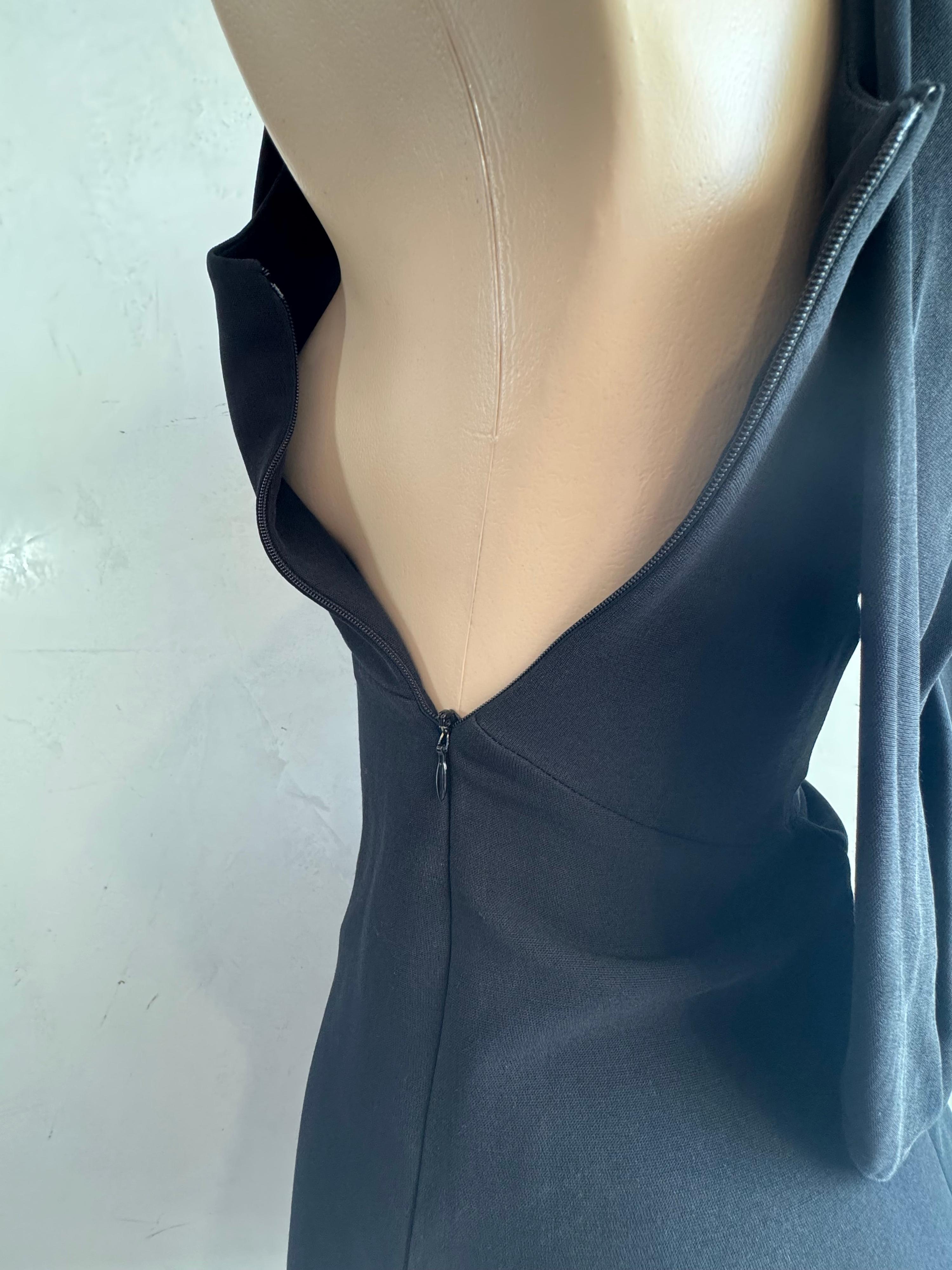 Little black dress with draped back - size XS thumbnail 6